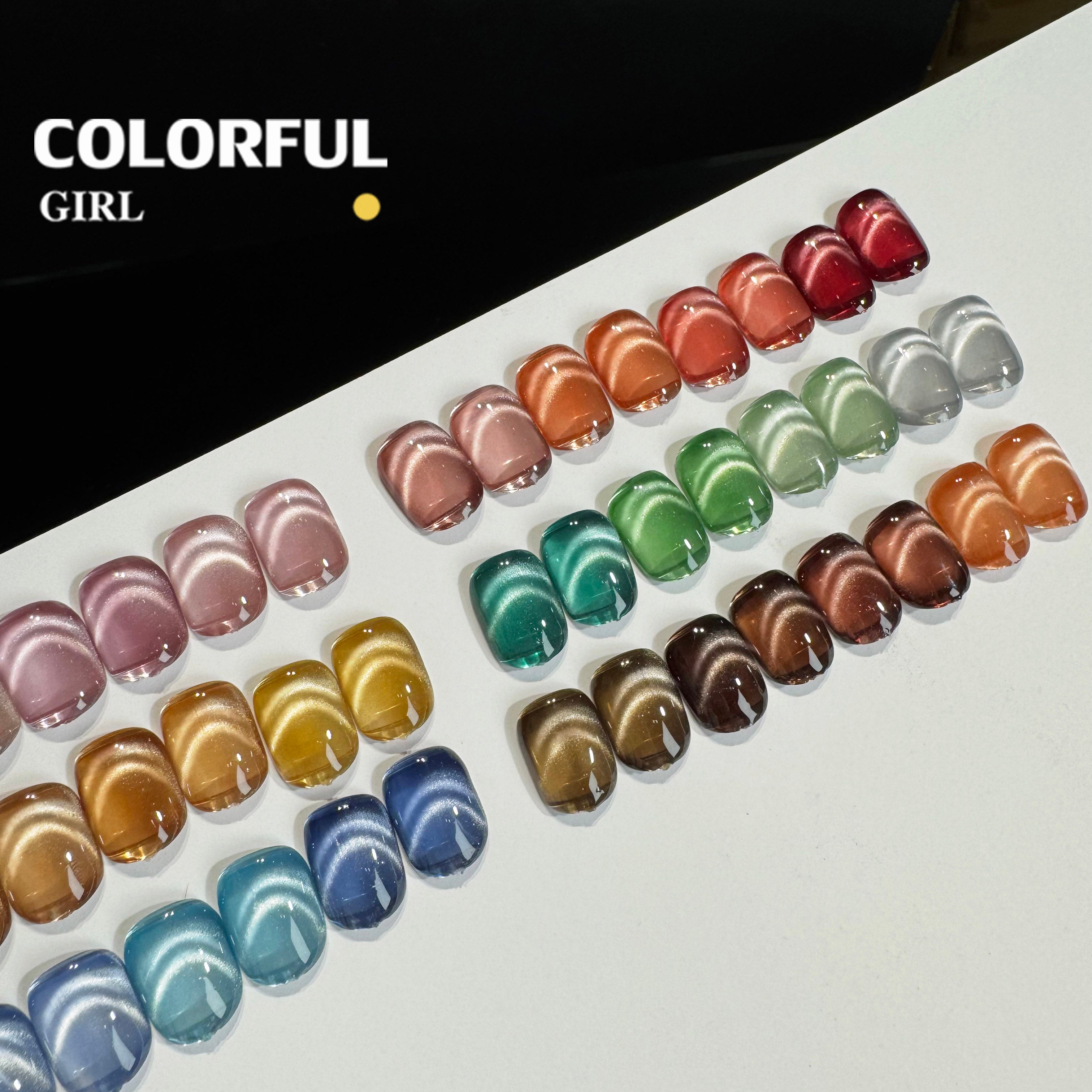 【พร้อมส่ง】NF-019|เบอร์ 1-24 สีเจลแคทอายเนื้อซาติน NebulNFlow｜แบบแยกขวด สีเจลแคทอาย สีแน่น วิบวับ สีลูกแก้ว สวยมาก ต้องอบ ส่งไว