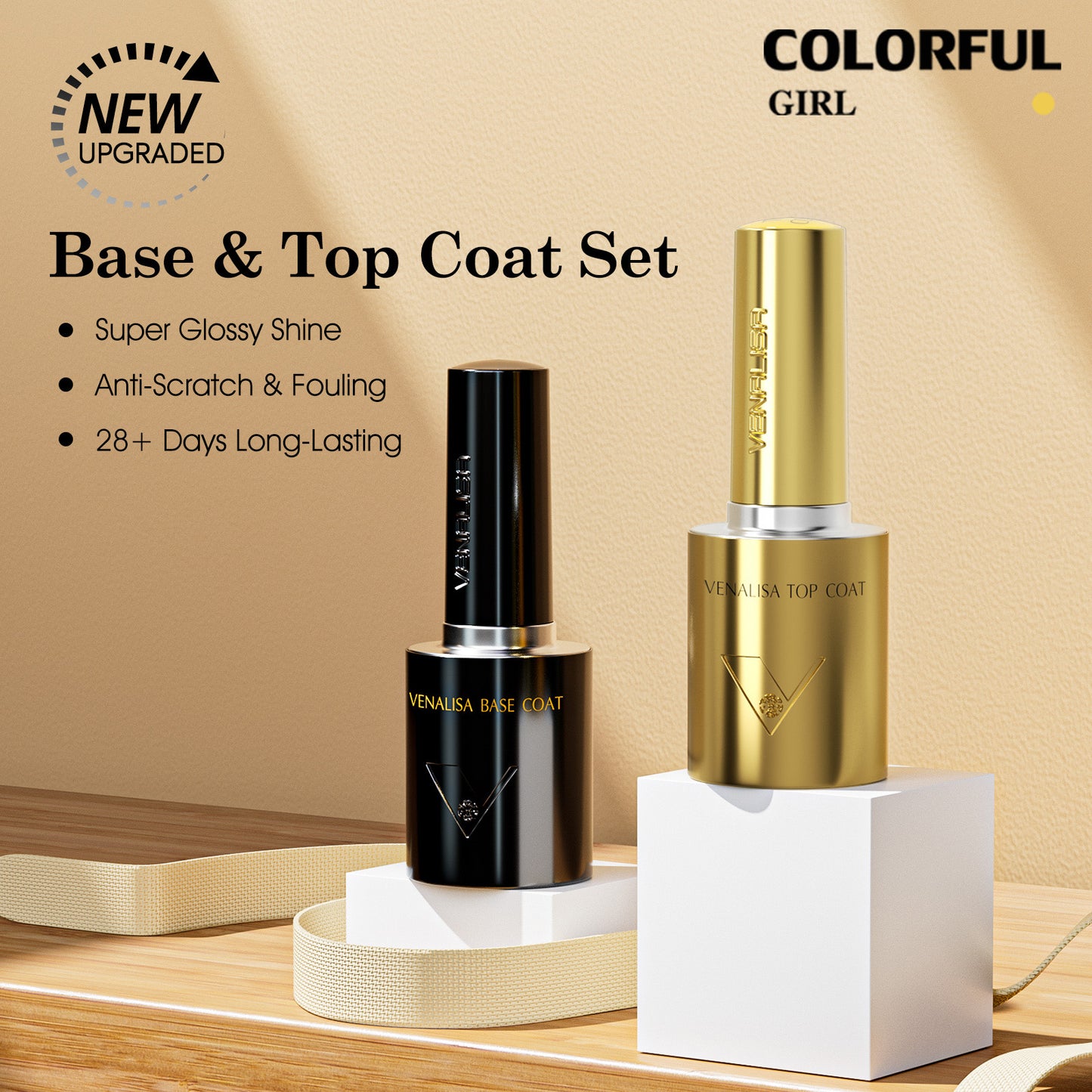 No HEMA · No TPO · No TMPTA  《VENALISA 》Select ท็อป เบส เคลือบเล็บ ท็อปด้าน ท็อปแมท Top coat / Base coat/ MATTE TOP ท็อปด้าน เงาไม่ดรอป ปกป้องสีเจลจากรอยขีด