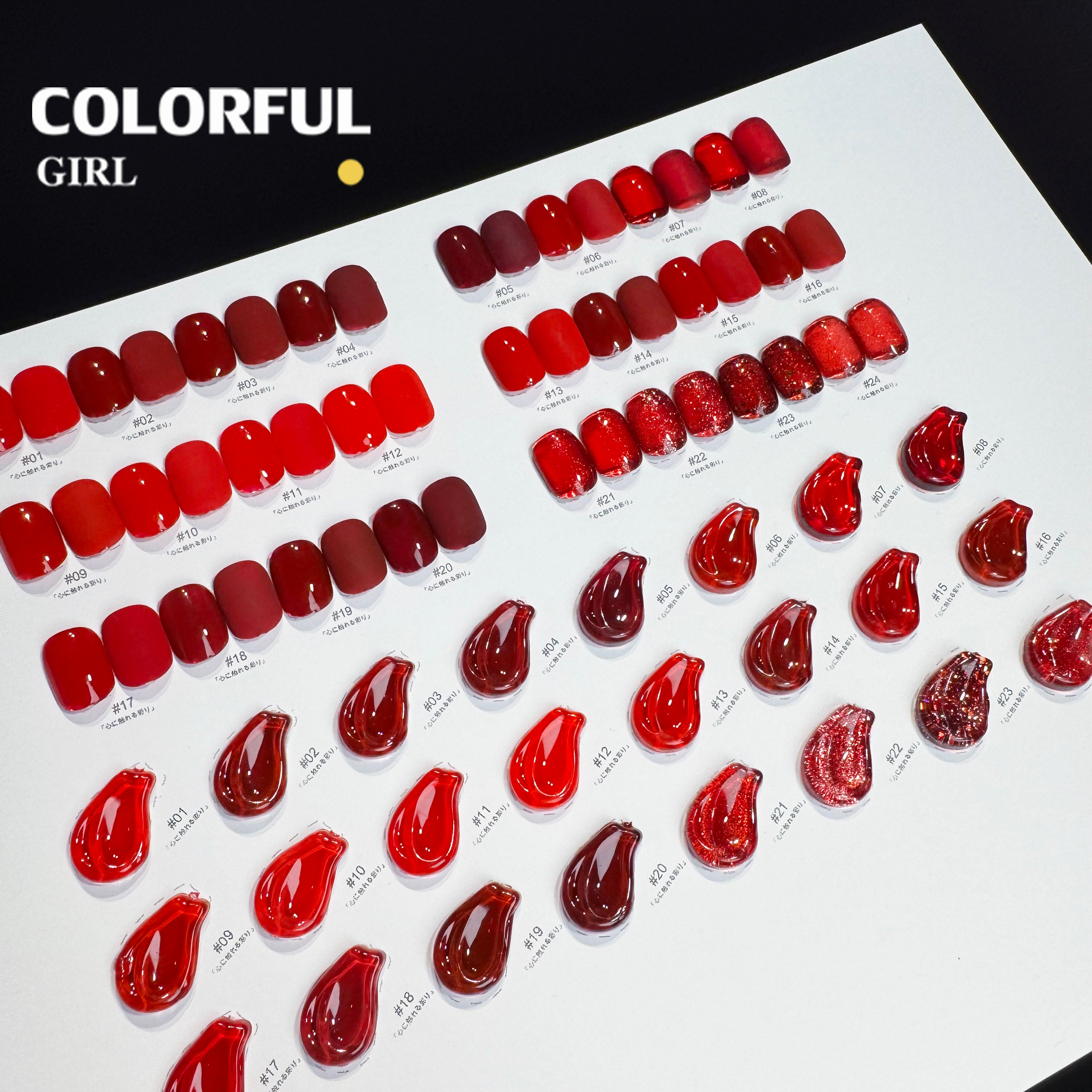 NebulNFlow เบอร์ 1-24 สี เจลสีแดง แบบแยกขวด ｜สีเจลไซรัป /สีเจลกลิซเตอร์/สีเจลสีพื้น/สีเจลแคทอาย