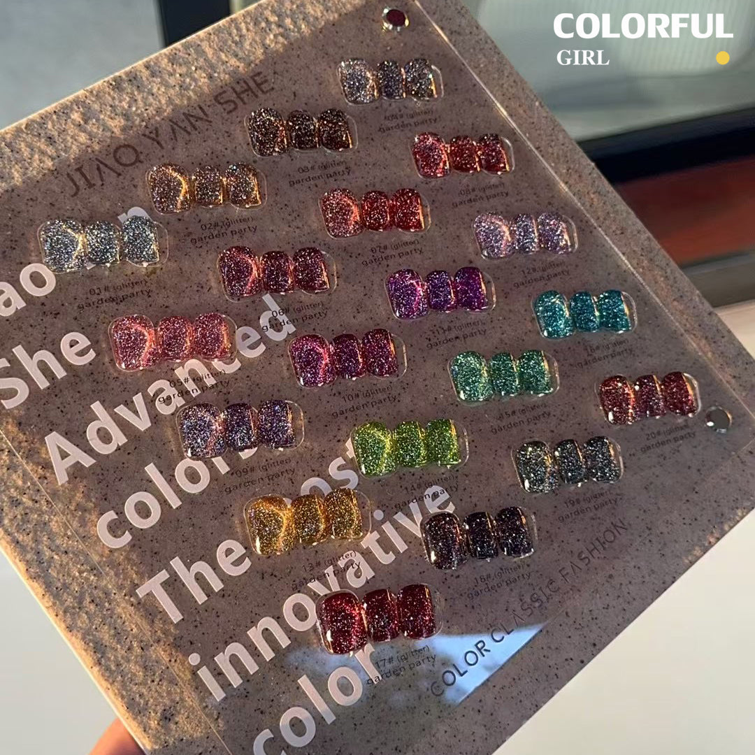 【พร้อมส่ง】JYSสีเจลแฟลช   สีทาเล็บเจล milan 20สี（JIAOYANSHE) สีเจล20สี สีเจลแฟลช   แถม ชาร์ทสี