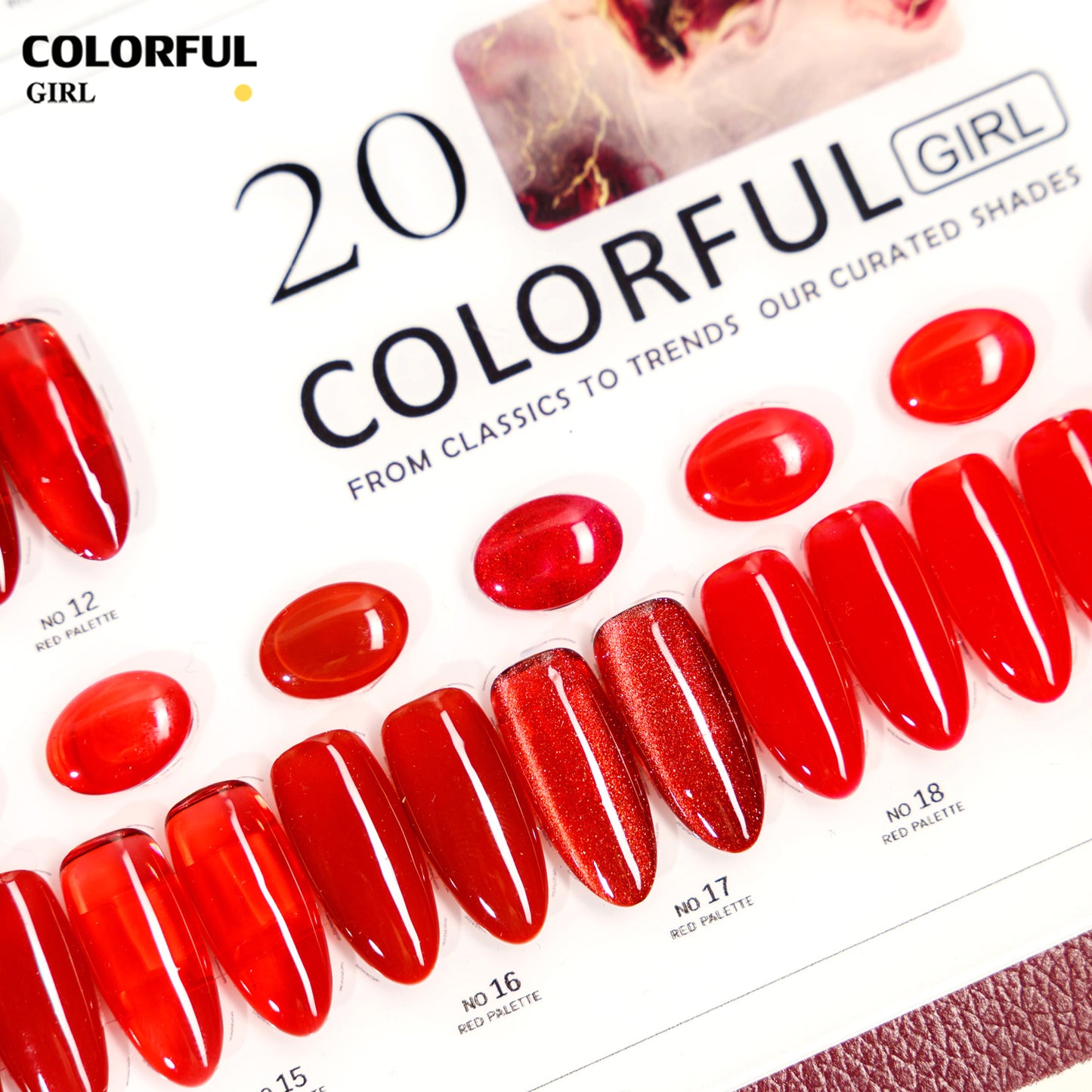 Colorful Girl 20 สี ✨ โทนน้ำตาล / โทนแดง  ฟรีชาร์จ