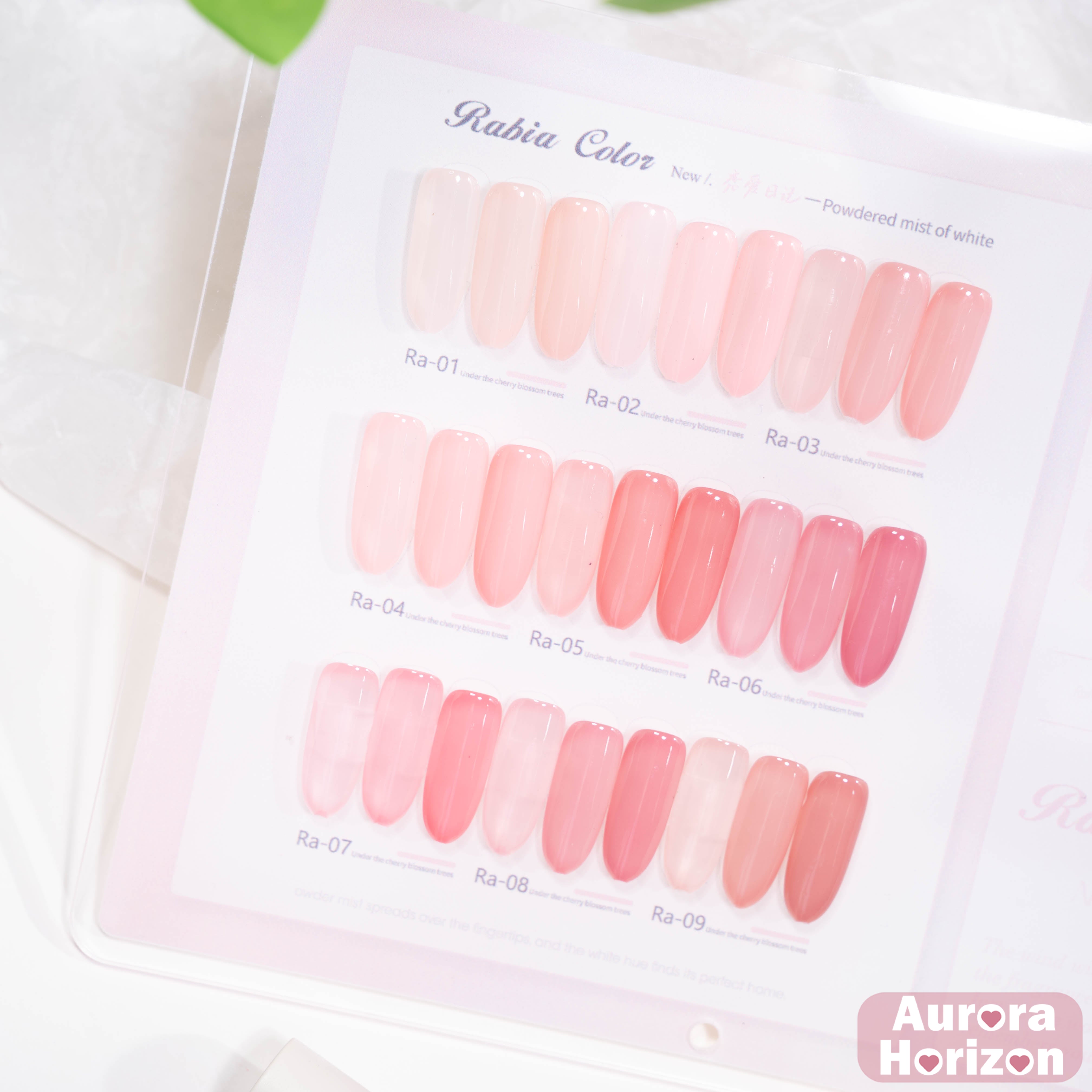 สินค้าขายดี | 【พร้อมส่ง】Rabia สีเจลไซรัป Baby Soft / สีเจลไซรัปโทนผิวธรรมชาติ โทนนู้ดเบบี้นมใส เนื้อเจลนมละมุน กึ่งโปร่งแสง สีสวยชัด 9 สี พร้อมทาใช้งานทันที ชาร์ตสีเจลสำหรับร้านทำเล็บ