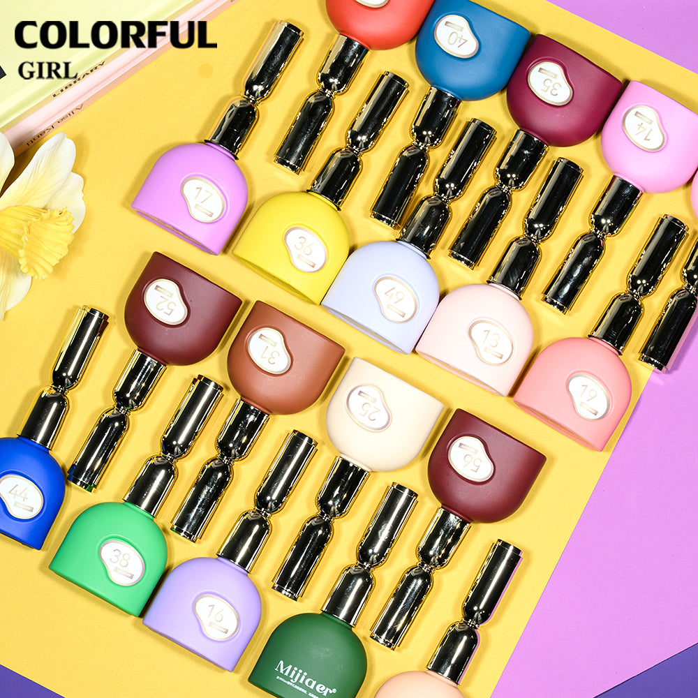 MR Mijiaer 60 สี เซตเจลไซรัป + เจลสีพื้น ครบชุด สำหรับเปิดร้าน แถมฟรีชาร์จสี