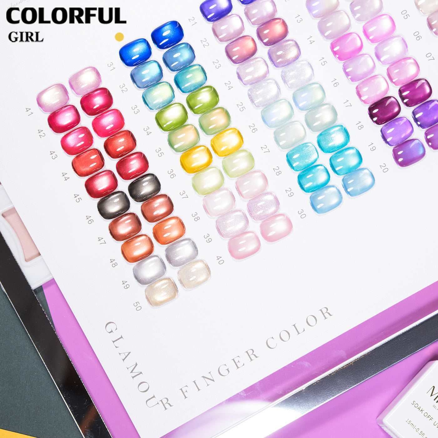 เจลเล็บ MILAN Cat Eye 50 สี | รวมโทนสีครบเซ็ต | นู้ด/สีสด/โฮโลแกรม/โทนเข้ม | เซ็ตเดียวครบทุกสไตล์ เจลตาแมว + สีเจลแคทอายเนื้อซาติน  (ทามาให้แล้ว พร้อมใช้งาน)