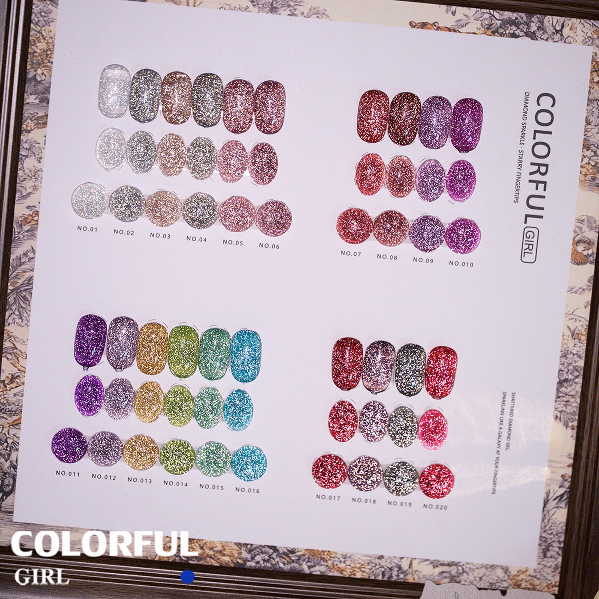 Colorful Girl สีเจลแฟลช 20 สี ✨ เนื้อเจลวิ้งละเอียด สีแน่น เงางาม ติดทนนาน แถมชาร์ทสี
