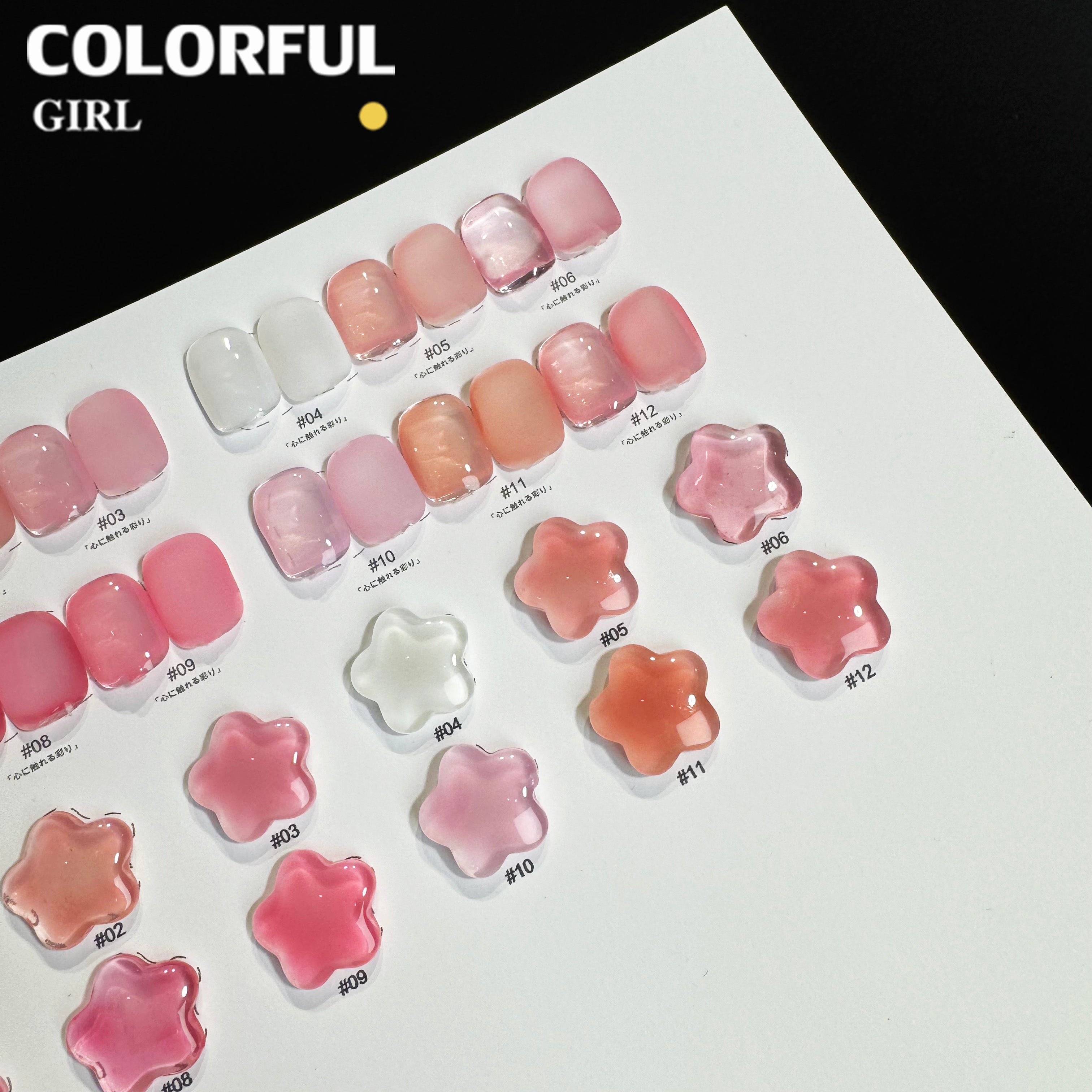 NebulNFlow สีไซรัป แบบแยกขวด เบอร์ 1-12 | สี Ice Peach  สีธรรมชาติ ใกล้เคียงเล็บจริง
