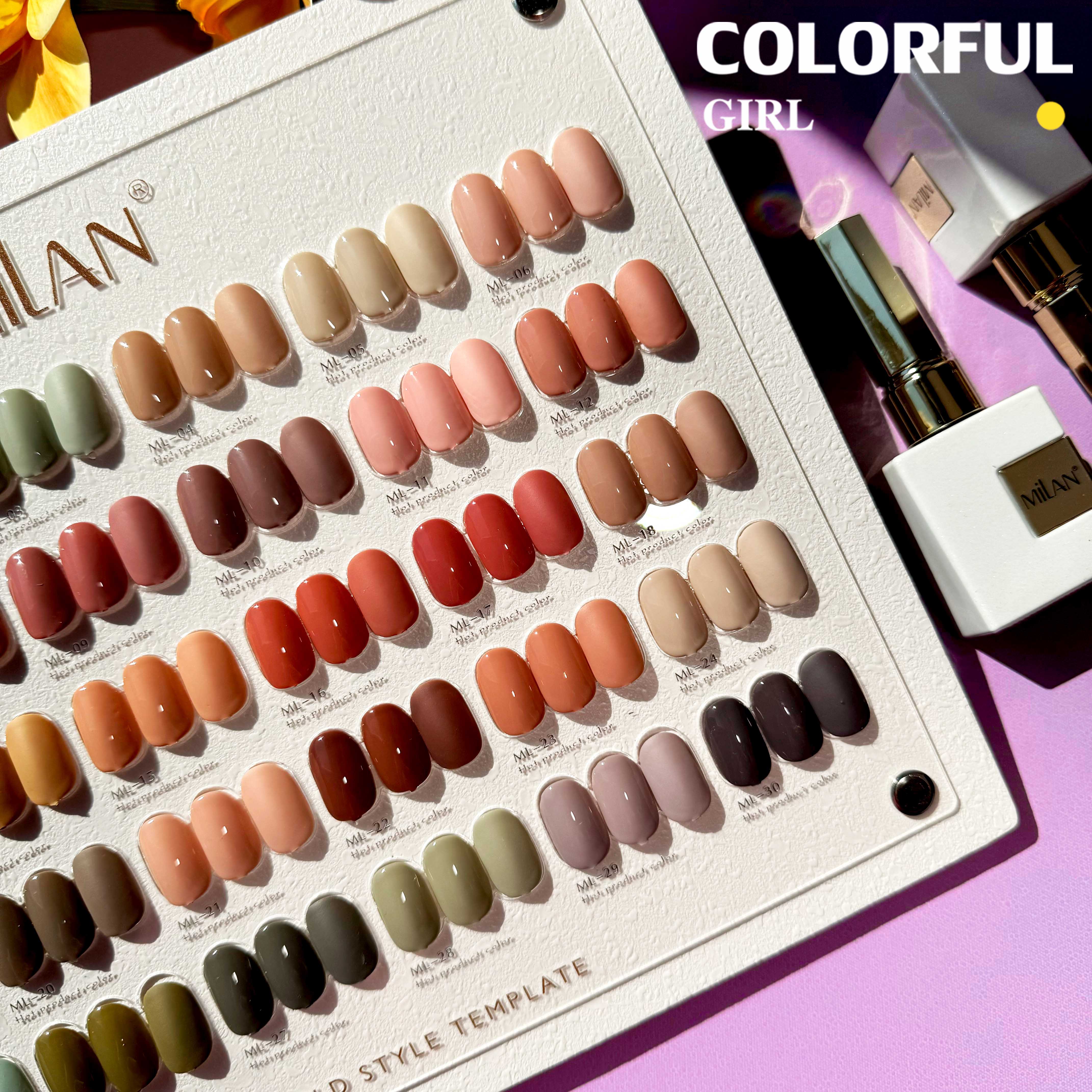 【พร้อมส่ง】 สีทาเล็บเจล （MILAN 30สี) สีเจล Moranti30สี Macaron+แถมชาทสีฟร