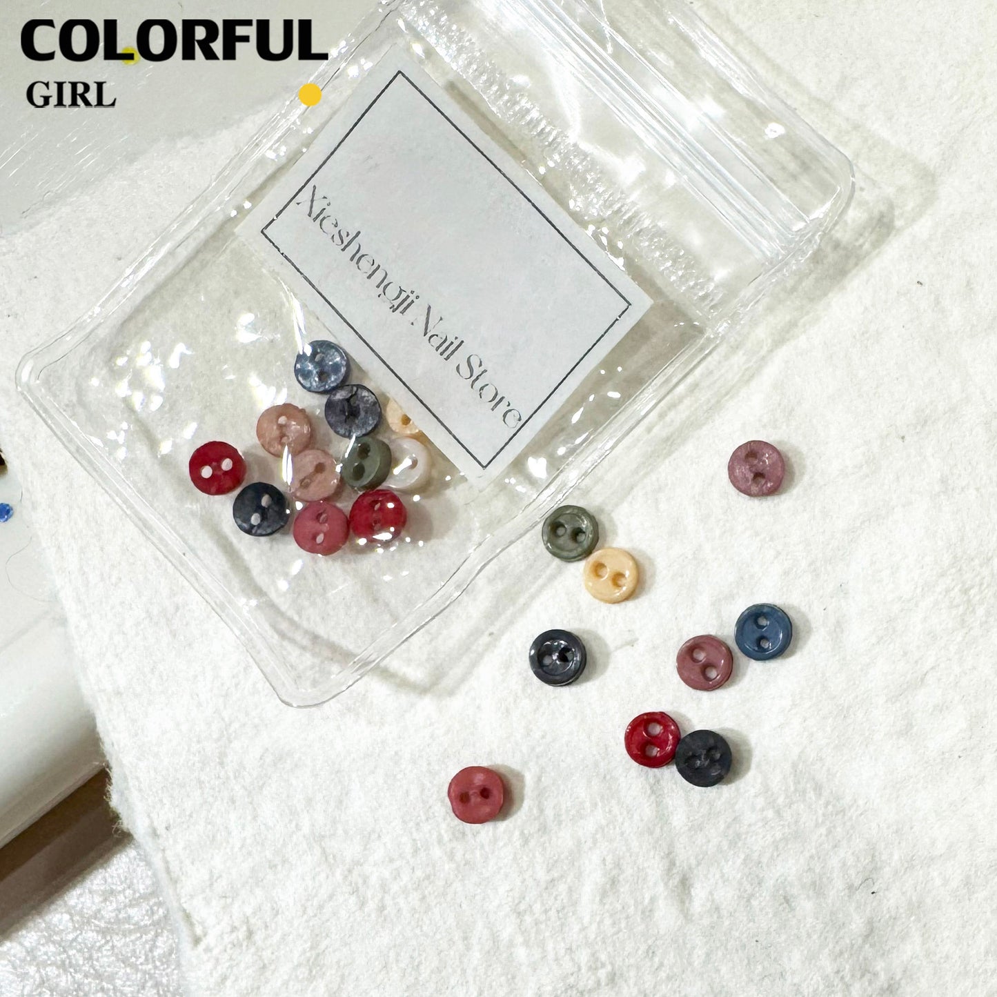 FUN BEADS สไตล์เกาหลี อิน ด้ายสีเค้กริบบิ้นริบบิ้นอุปกรณ์แต่งเล็บน่ารักผสมสีรูปพิเศษน้ําตาลเข็มสีถั่วเครื่องปั้นดินเผานุ่มเครื ลูกปัดตกแต่งเล็บ funbeads พร้อมส่งในไทย