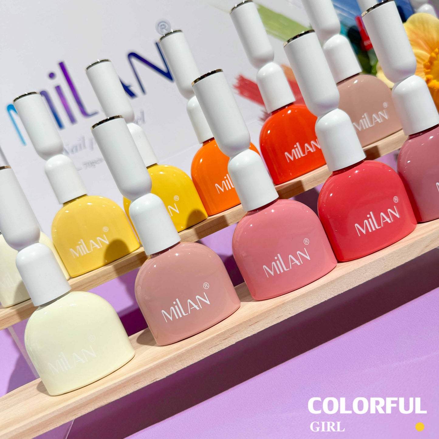 【พร้อมส่ง】สีเจล Milan 68สี 1 ชาต( ขนาด 15ml)สีเจลกลิซเตอร์+ สีเจลสีพื้น+ สีเจลไซรัป แถมท็อปกับเบสและชาตสี สีทาเล็บ พร้อมชาร์ทโชว์ ขวดสีเดียวกับสี