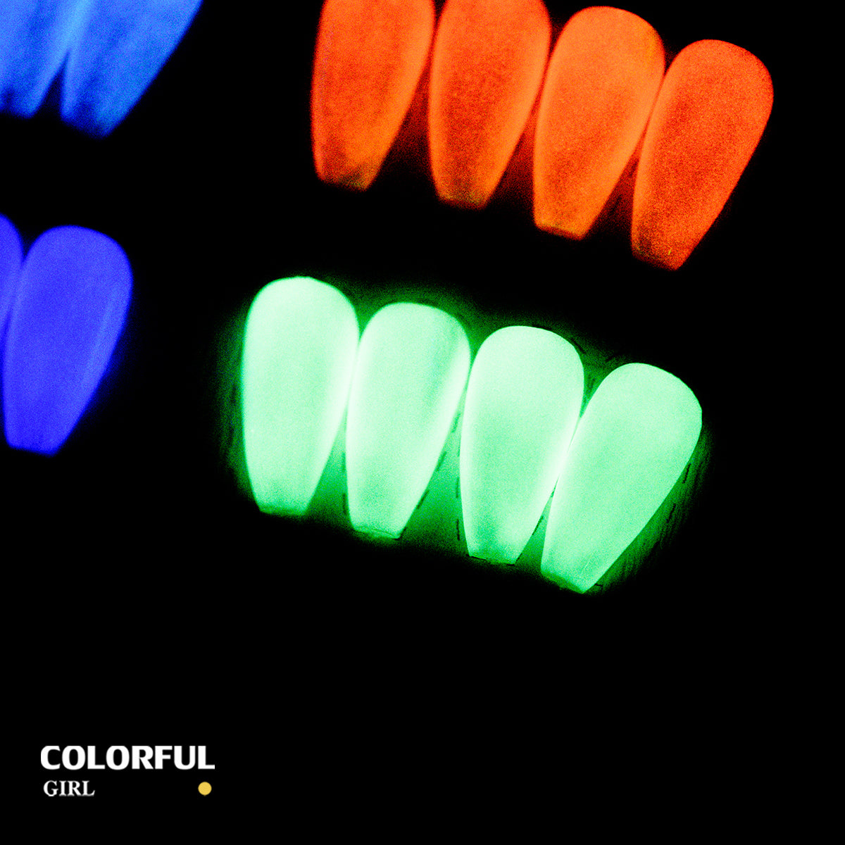 COLORFUL GIRL Top Coat เรืองแสง｜1 ขวดใช้ได้กับทุกสี｜ ขนาด 12 มล. / สีไซรัป