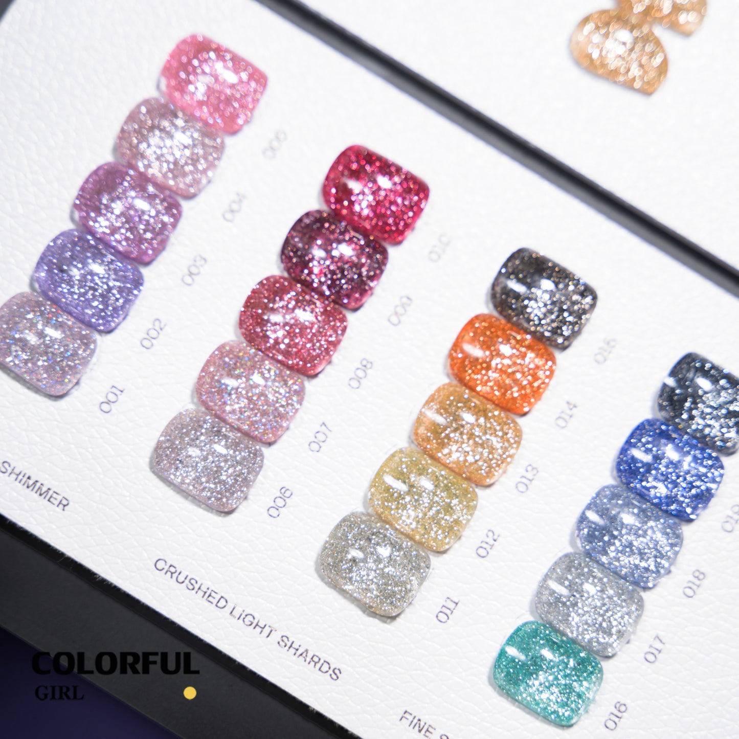COLORFUL GIRL  เจลแฟลชโอปอล เจลโอปอลกลิตเตอร์แฟลช วิ้งระยิบแบบเพชร 20 สี แถมชาร์ทสีฟรี