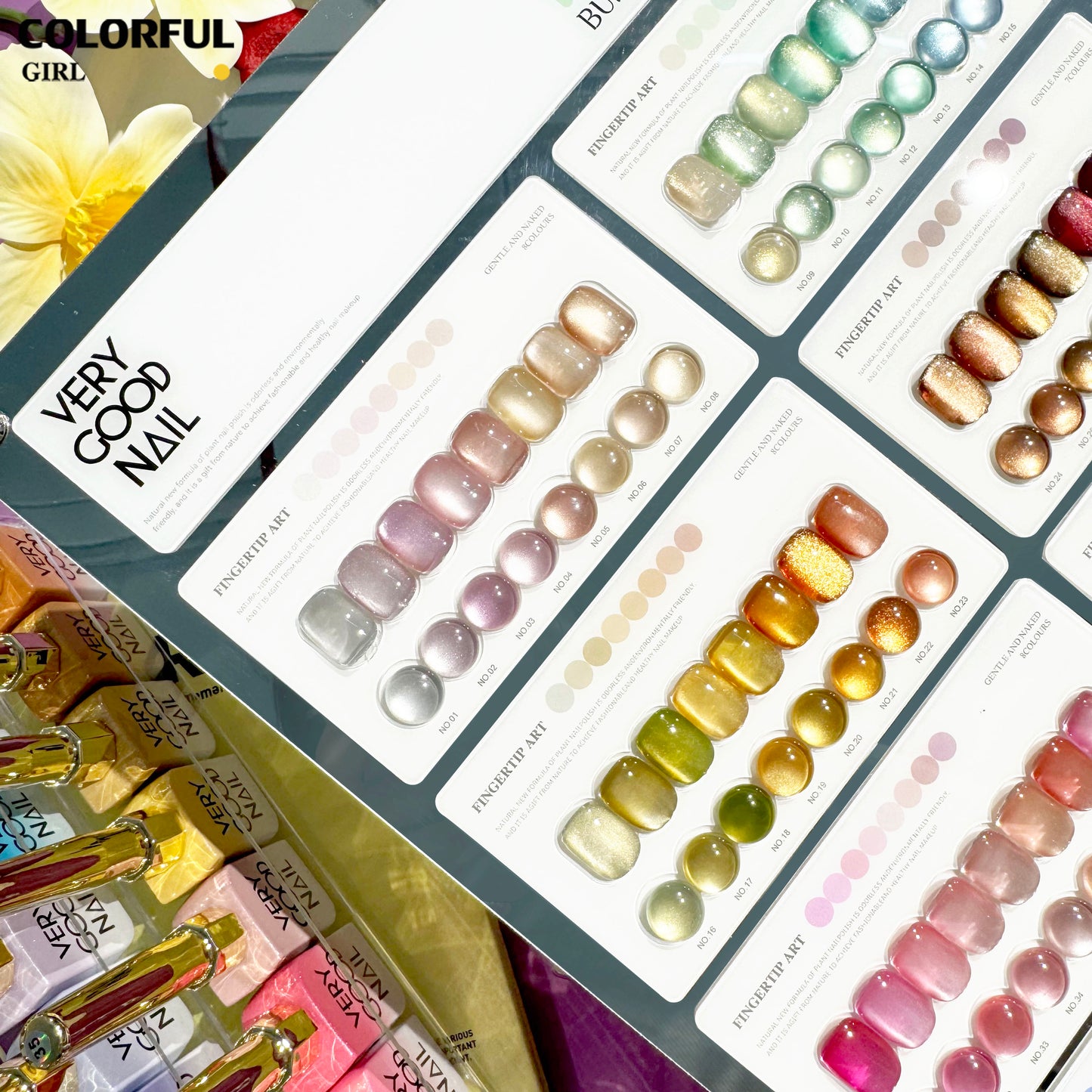 พร้อมส่ง  VERY GOOD 60 สี สีเจลแคทอายเนื้อซาติน+สีเจลแคทอาย 60สี สีลูกแก้ว ฟรีชาร์ทสี มาใหม่ สีขวดตรงกับสีในชาร์ท