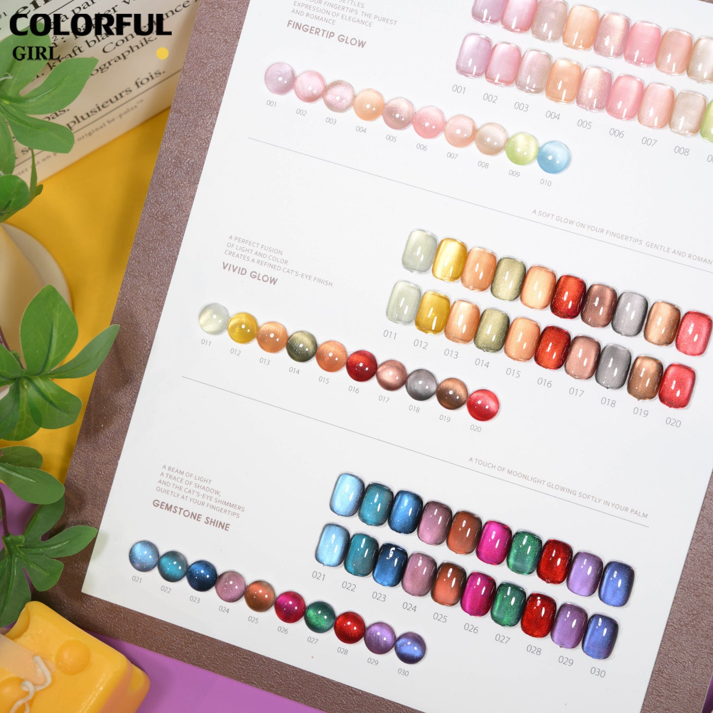 【พร้อมส่ง】COLORFUL GIRL เจลแคทอาย 30 สี ✨ เนื้อซาติน + ลูกแก้ว วิ้งเล่นแสง สีชัด ติดทน เงาสวยหรู ฟีลอัญมณี เหมาะสำหรับร้านทำเล็บ ฟรีชาร์ตสี Cat Eye 30 สี (ทามาแล้ว พร้อมใช้งาน) 💅
