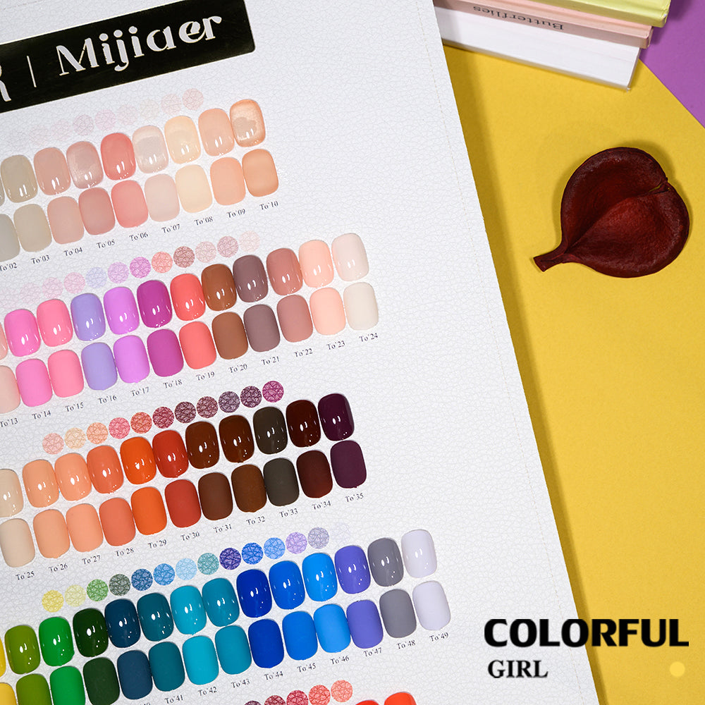 MR Mijiaer 60 สี เซตเจลไซรัป + เจลสีพื้น ครบชุด สำหรับเปิดร้าน แถมฟรีชาร์จสี