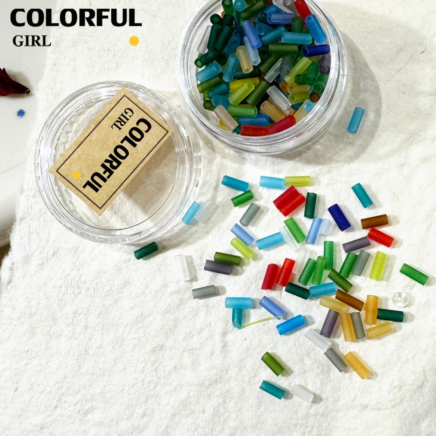 FUN BEADS สไตล์เกาหลี อิน ด้ายสีเค้กริบบิ้นริบบิ้นอุปกรณ์แต่งเล็บน่ารักผสมสีรูปพิเศษน้ําตาลเข็มสีถั่วเครื่องปั้นดินเผานุ่มเครื ลูกปัดตกแต่งเล็บ funbeads พร้อมส่งในไทย