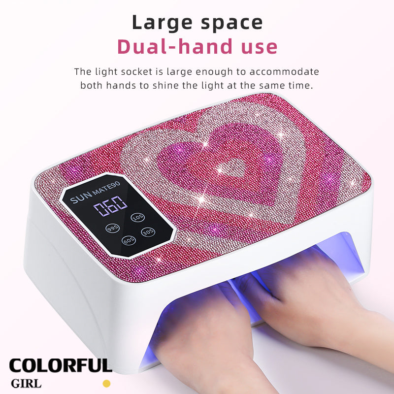 【พร้อมส่ง】SUN MATE90 เครื่องอบเล็บเจล เครื่องอบเล็บ UV LED 90 ดวง | อบไว แห้งเร็วทั่วทั้งมือ | ตั้งเวลา 4 ระดับ | ถอดฐานได้ | ใช้ได้ 2 มือ สะดวกสุดๆ 💎