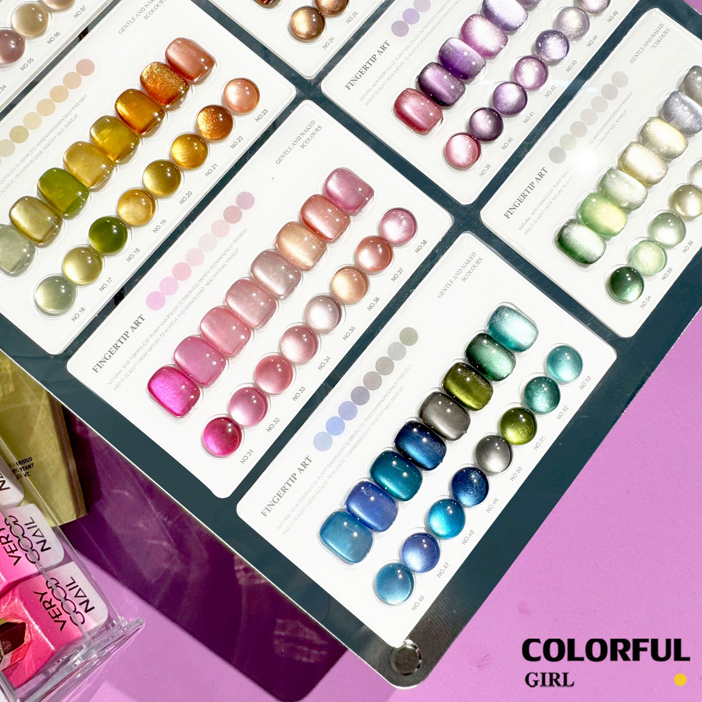 พร้อมส่ง  VERY GOOD 60 สี สีเจลแคทอายเนื้อซาติน+สีเจลแคทอาย 60สี สีลูกแก้ว ฟรีชาร์ทสี มาใหม่ สีขวดตรงกับสีในชาร์ท