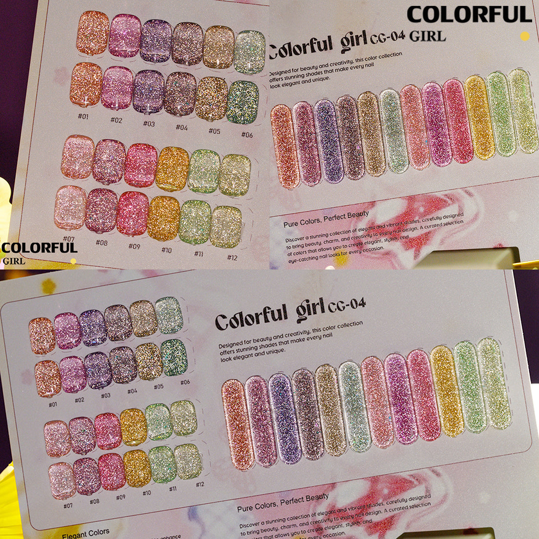 สีเจล Colorful girl  New🎉สีเจลแฟลช สีเจลแคทอาย  สีเจลไซรัป   สีเจลสีพื้น  สีเจลกลิซเตอร์  มาใหม่12สีพาสเทลพร้อมส่งCOLORFUL GIRL  มาใหม่12สีพาสเทลพร้อมส่งCOLORFUL GIRL มาใหม่12สี แถมชาร์ทสี น่ารัก