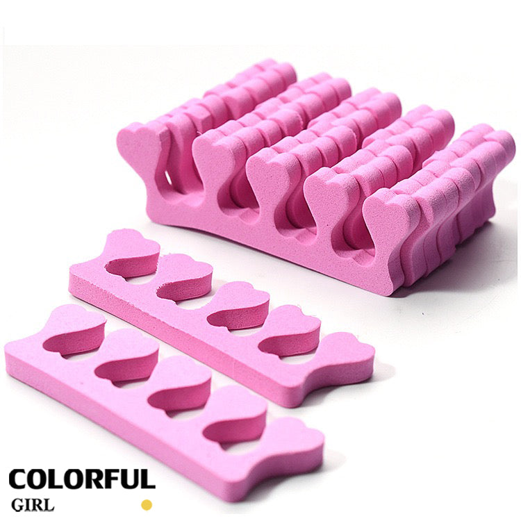 【พร้อมส่ง】ที่คั่นนิ้วเท้าแบบโฟม 10 ชิ้น (5 คู่) ฟองน้ำแยกนิ้วเท้า สำหรับทาเล็บ เพ้นท์เล็บ ทำเล็บเท้า และสปาเท้า นุ่มสบาย มีหลายสีให้เลือก