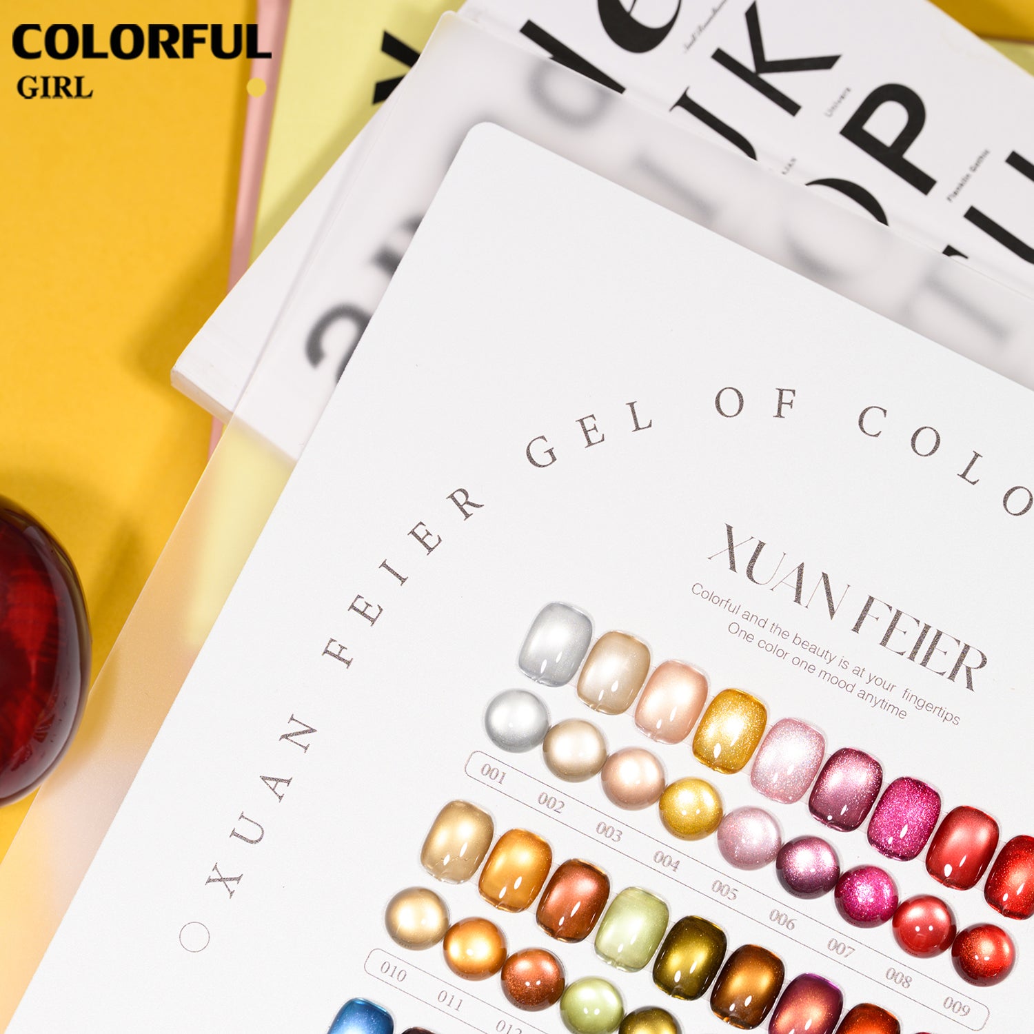 XUANFEIER 36 สี | แคทอาย เนื้อซาติน โทนอำพัน · ฟรีชาร์จสี