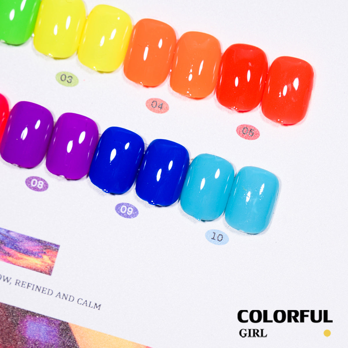 COLORFUL GIRL  Top Coat เรืองแสง｜1 ขวดใช้ได้กับทุกสี｜ ไม่รบกวนสี เลือกได้ 4 สี หนึ่งมือได้ 2 เอฟเฟกต์｜เหมาะสำหรับงานเทศกาลและปาร์ตี้ ✨🌈｜Top Coat เรืองแสง 12 มล.