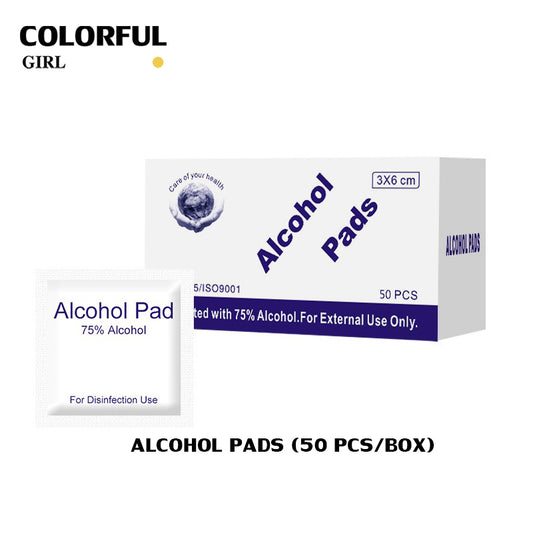 แผ่นแอลกอฮอล์ 75% Alcohol Pad สำหรับทำความสะอาดและฆ่าเชื้อโรค ขนาด 100 ชิ้น/กล่อง และ 50 ชิ้น/กล่อง ช่วยรักษาความสะอาด