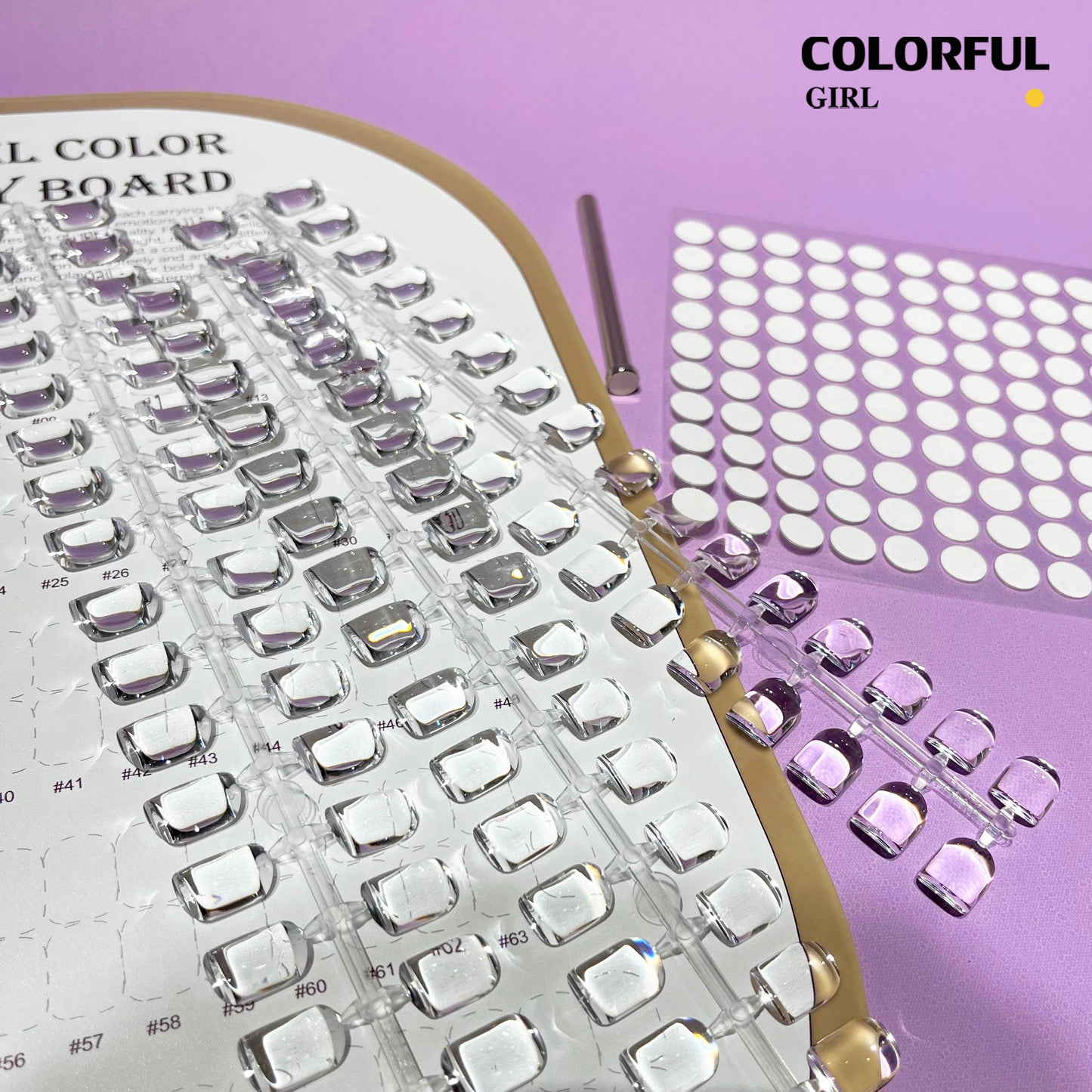 【พร้อมส่ง】Colorful Girl ชาร์จโชว์สีเจล ชาร์จอะคริลิคโชว์สีเจล ชาร์จสี80 สี พร้อมเล็บ+กาวติด มีแท่งเหล็กสำหรับตั้งโชว์มาด้วย