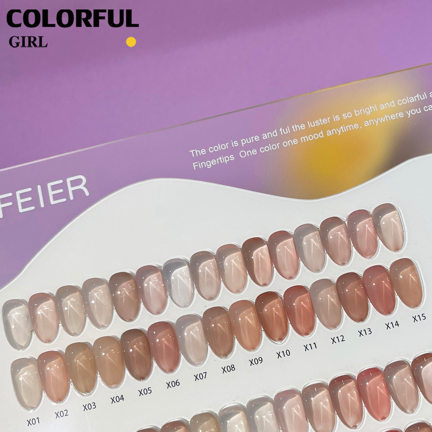 ✨พร้อมส่ง🇹🇭✨สีเจลไซรัปรุ่นใหม่ XUANFEIER 30  สี สีเจลไซรัป โทนชมพู Ice Peach 30 สี แถม ชาร์ทสี สีเจลไซรัปIce Peach