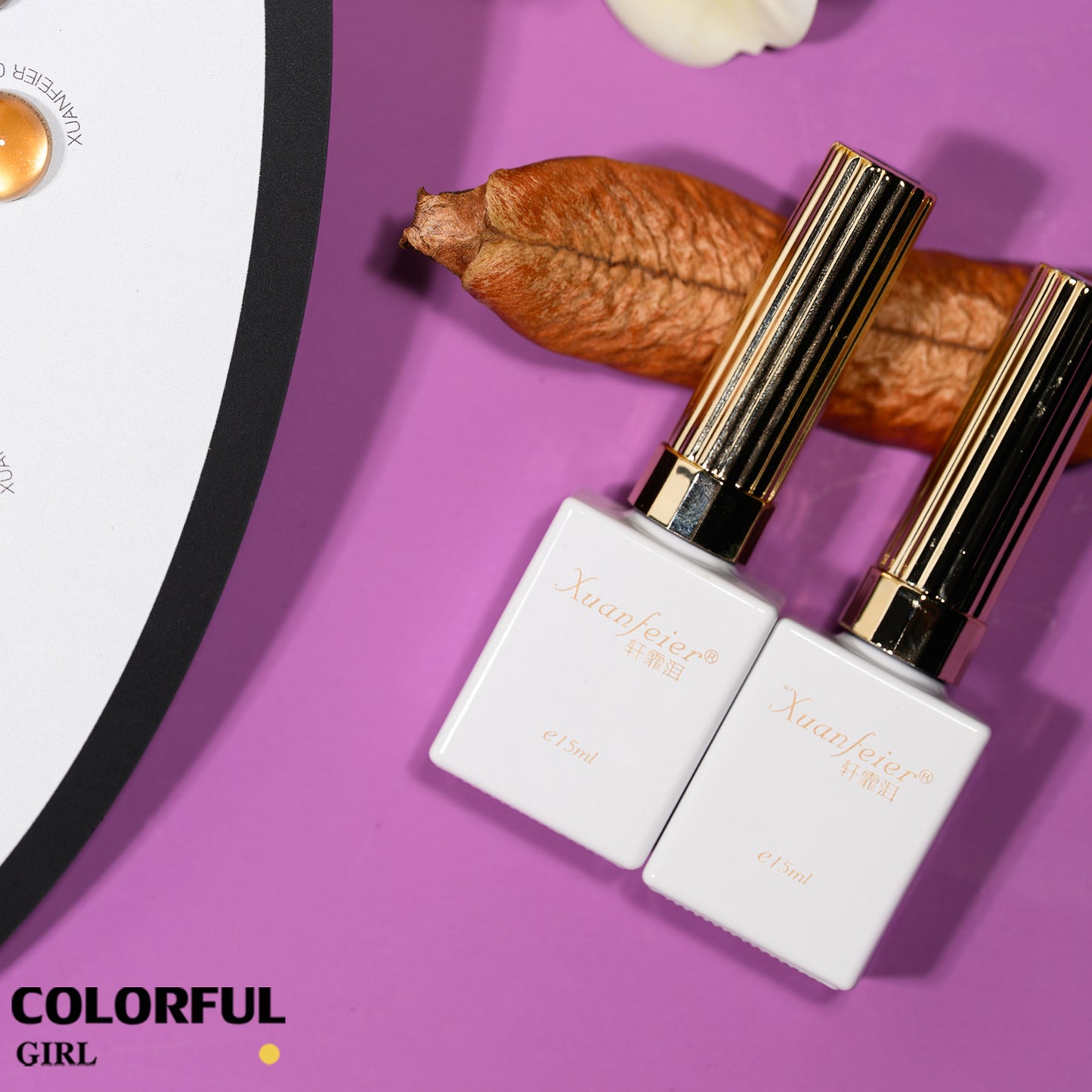 XUANFEIER 8สี สีเจลแคทอายเนื้อซาติน Cat Eye Amber Glow โทนอำพัน｜ฟรีชาร์ทสี