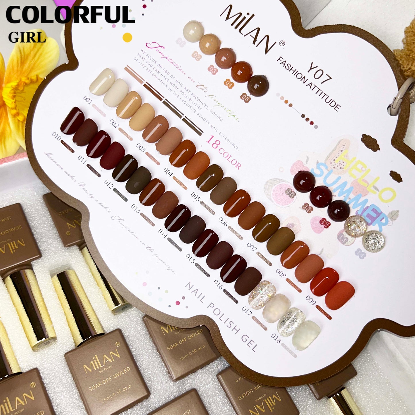 สีเจล Milan New🎉  มาใหม่18สีพาสเทลพร้อมส่งMilan มาใหม่18สีพาสเทลพร้อมส่งMilan มาใหม่18สี แถมชาร์ทสี น่ารัก