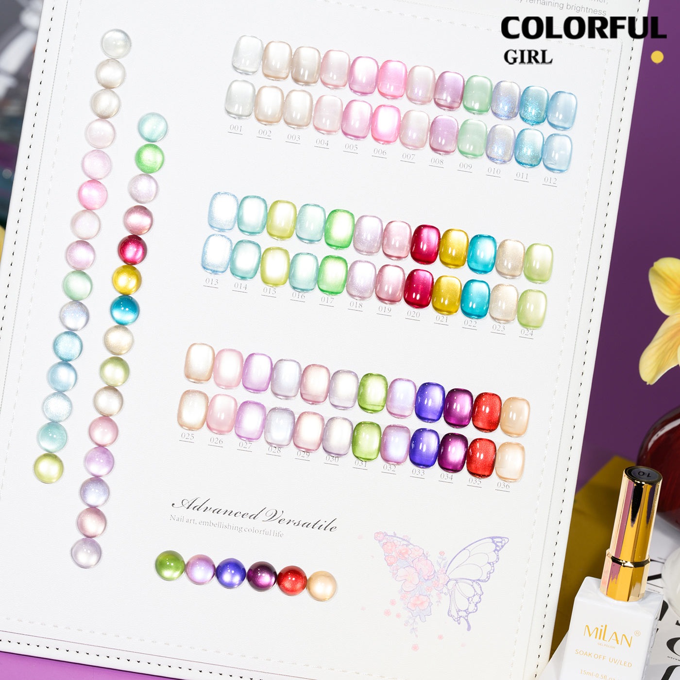 เจลเล็บ MILAN Cat Eye 36 สี |  เจลตาแมว + สีเจลแคทอายเนื้อซาติน  เจลแม่เหล็กตาแมว | สีชัด ติดทนนาน สำหรับงานเล็บมืออาชีพ | สร้างเอฟเฟกต์แสงได้ทันที (ทามาให้แล้ว พร้อมใช้งาน)สีเจลแคทอาย