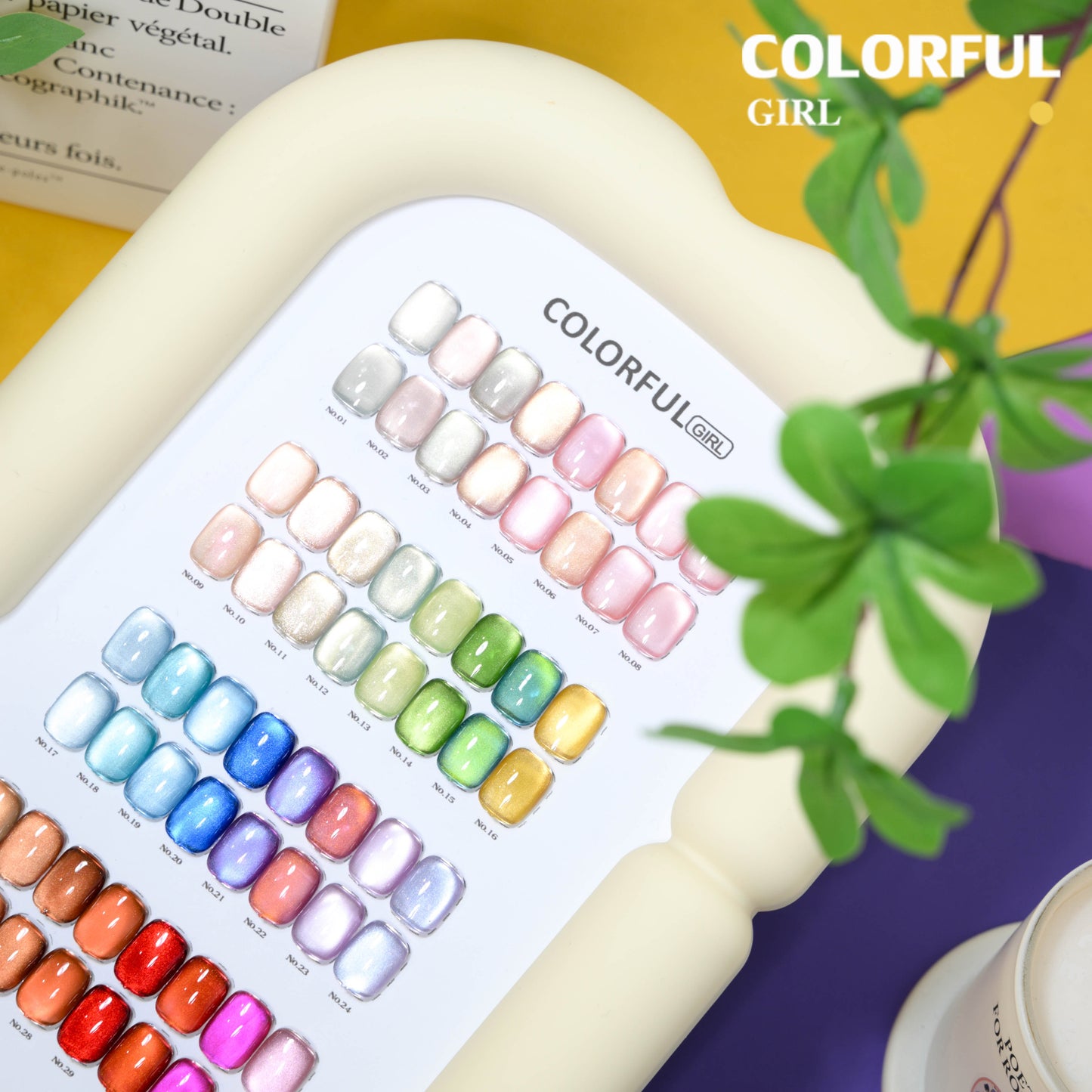 COLORFUL GIRL สีเจลแคทอายเนื้อซาติน + สีเจลแคทอาย 32 สี ✨ ฟีลน้ำใสแบบลูกแก้ว｜เล่นแสงเหมือนดาว｜โทนสีหรูดูแพง (ทามาให้แล้ว พร้อมใช้งาน) 💅