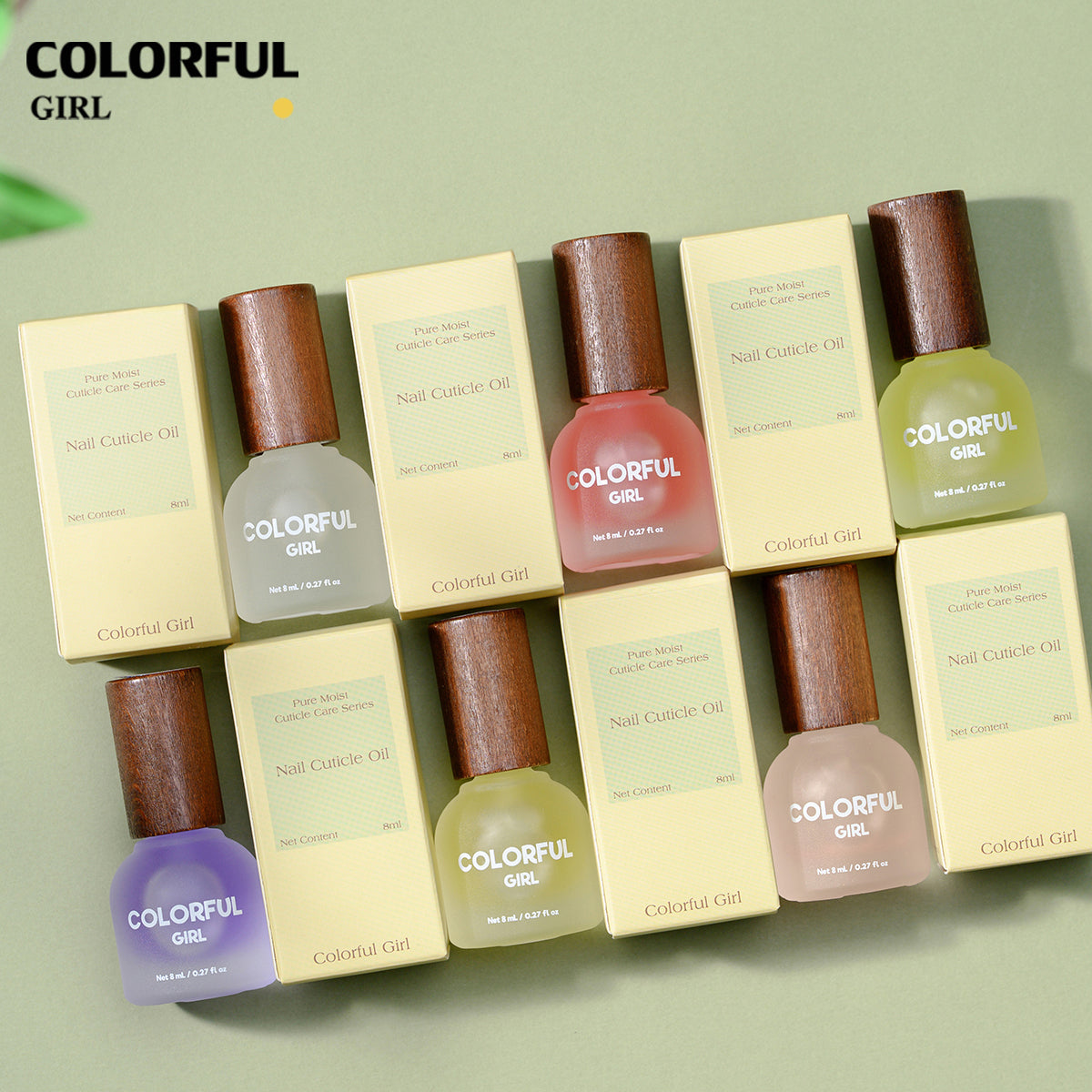 Colorful Cuticle Oil น้ำมันบำรุงเล็บ น้ำมันบำรุงจมูกเล็บ  เพิ่มความชุ่มชื้น ขนาด  8ml กลิ่น แอปเปิ้ล เบอร์รี่ มะลิ พีช กุหลาบ ออสแมนตัส