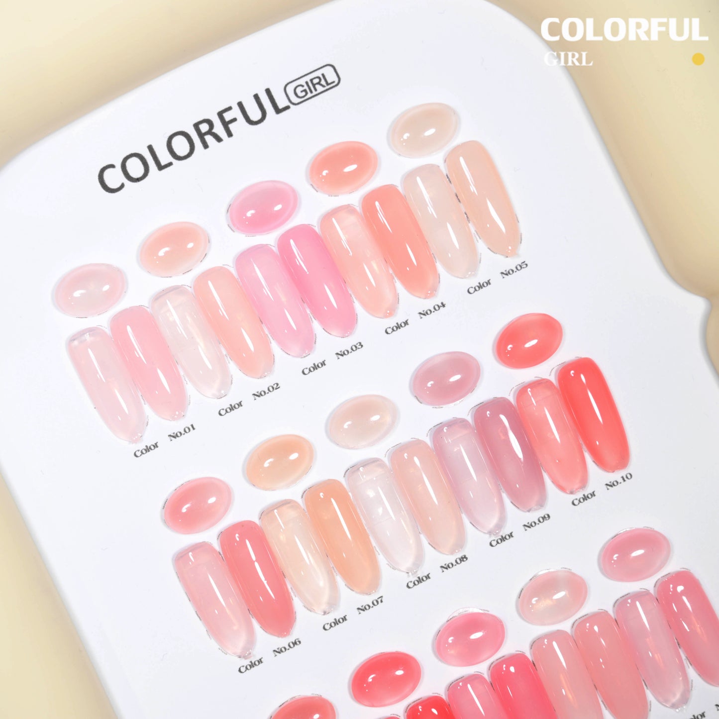【พร้อมส่ง】💅 สีเจลไซรัป สีทาเล็บเจล Colorful Girl เซต 20 สี ✨ โทนชมพูพีช Ice Peach หวานละมุน ฟีลลูกคุณหนู ดูมือขาวขับผิว สีแน่นเงาสวย ติดทนนาน 💖 ฟรีชาร์ตสี ซีรีส์ Sweet Nude Pink พร้อมใช้งาน