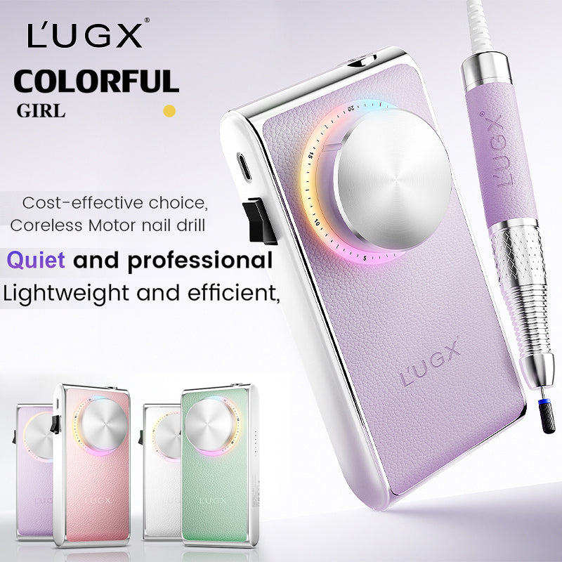 L'UGX เครื่องเจียร์เล็บ LG-902 LUGX มี 4 สีให้เลือก 30,000 rpm 24w เครื่องเจียแบบพกพา ชาร์จไฟได้