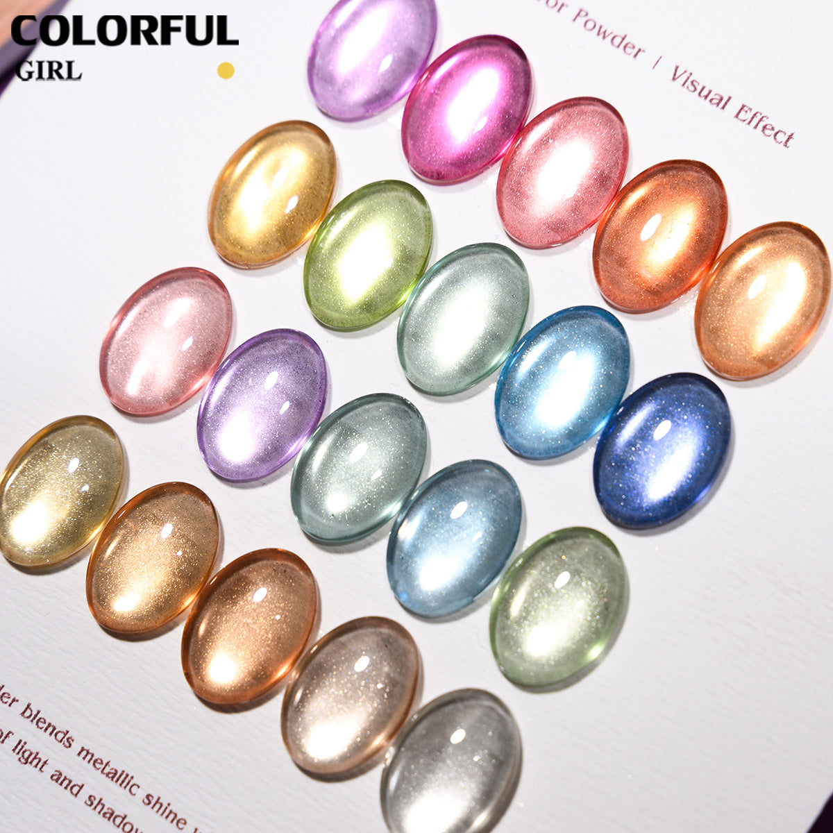 COLORFUL GIRL เซ็ตเจลคริสต์มาส 9 สี  ในเซ็ทสีเจลกากเพชร เจลแฟลช เจลแคทอาย เจลกลิตเตอร์ เนื้อซาติน  แถมฟรีชาร์ทสี