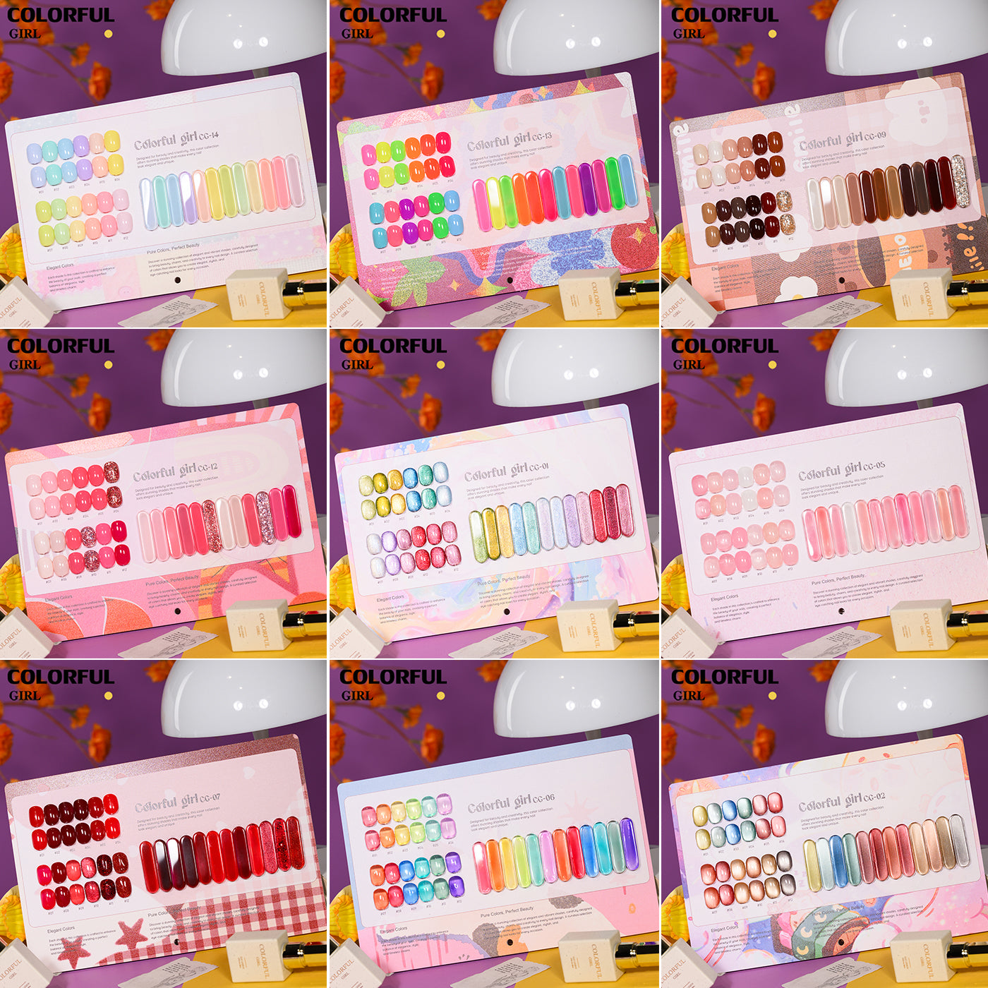สีเจล Colorful girl  New🎉สีเจลแฟลช สีเจลแคทอาย  สีเจลไซรัป   สีเจลสีพื้น  สีเจลกลิซเตอร์  มาใหม่12สีพาสเทลพร้อมส่งCOLORFUL GIRL  มาใหม่12สีพาสเทลพร้อมส่งCOLORFUL GIRL มาใหม่12สี แถมชาร์ทสี น่ารัก