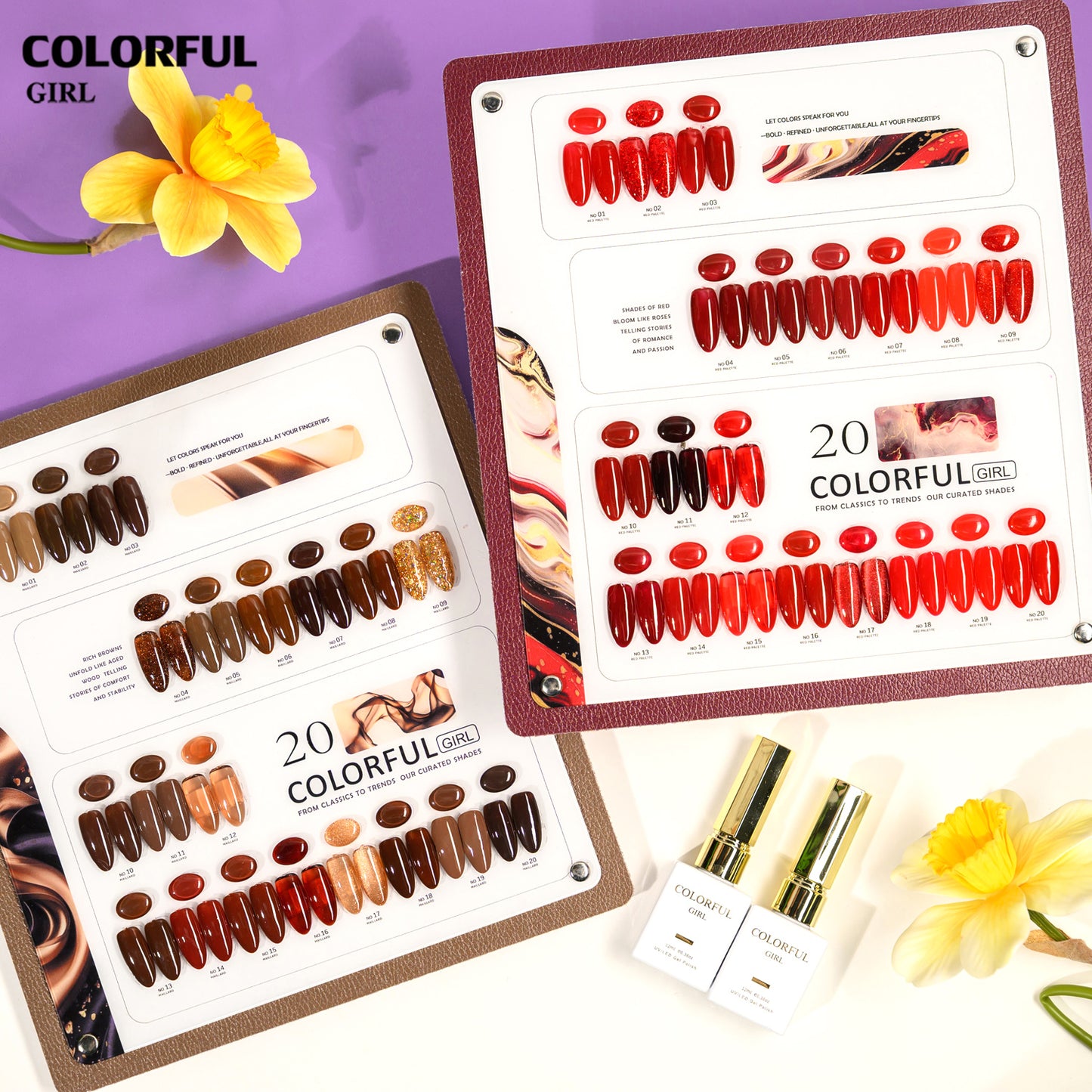 Colorful Girl 20 สี ✨ โทนน้ำตาล / โทนแดง  ฟรีชาร์จ