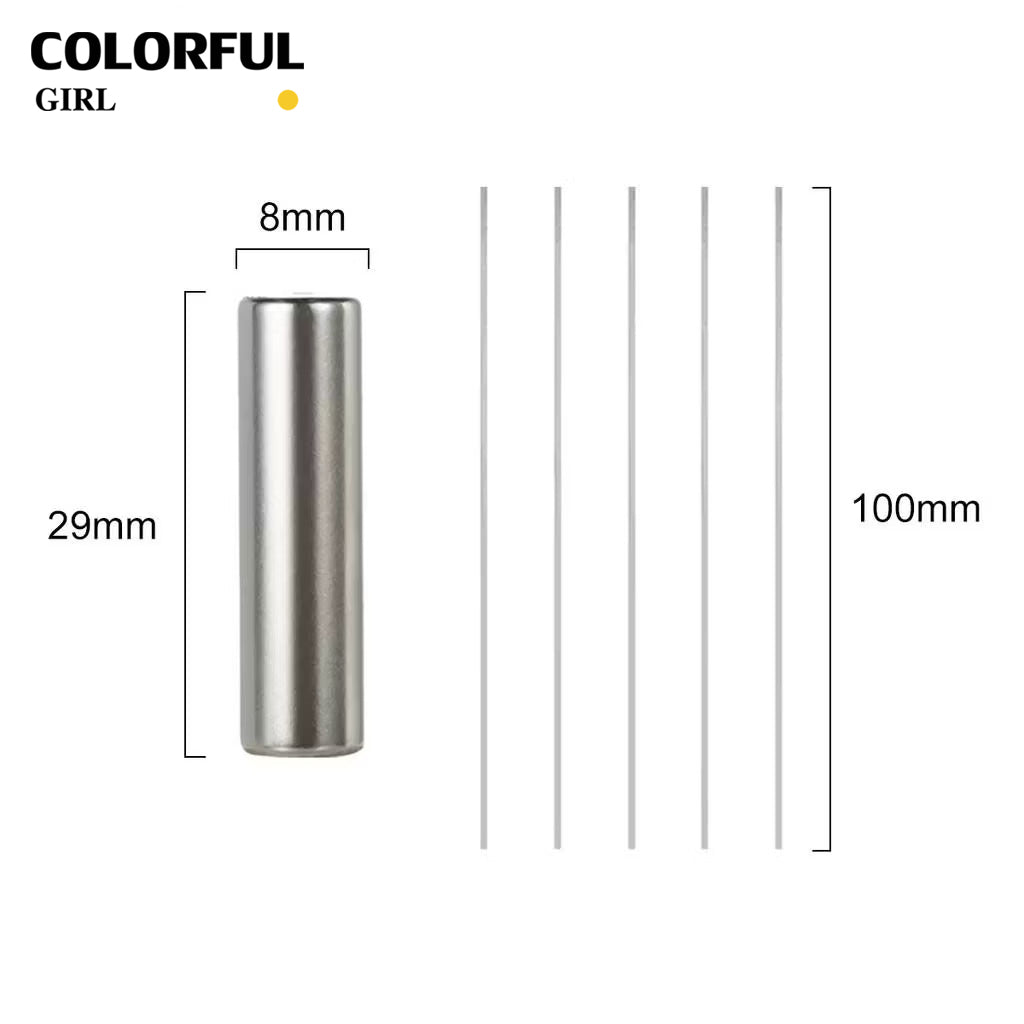 ✨พร้อมส่ง✨ลวดดึงสีลูกแก้วลายหัวใจ Cat Eye เล็บแม่เหล็กชุดยืดหยุ่นลวดเหล็กสําหรับ Creating Heart & Ingot รูปร่างบนเล็บเล็บเครื่องมือ