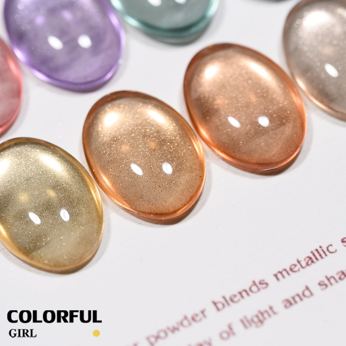 COLORFUL GIRL เซ็ตเจลคริสต์มาส 9 สี  ในเซ็ทสีเจลกากเพชร เจลแฟลช เจลแคทอาย เจลกลิตเตอร์ เนื้อซาติน  แถมฟรีชาร์ทสี