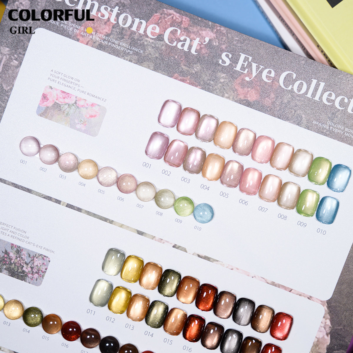 【พร้อมส่ง】COLORFUL GIRL 30 สี ✨ สีเจลแคทอายเนื้อซาติน + สีเจลแคทอายลูกแก้ว ครบเซ็ต 30 สี  ติดทนนาน เงางามประกายหรูหรา เหมาะสำหรับร้านทำเล็บมืออาชีพและใช้ส่วนตัว แถมฟรีชาร์ทสี Cat Eye 30 สี (ทามาให้แล้ว พร้อมใช้งาน)