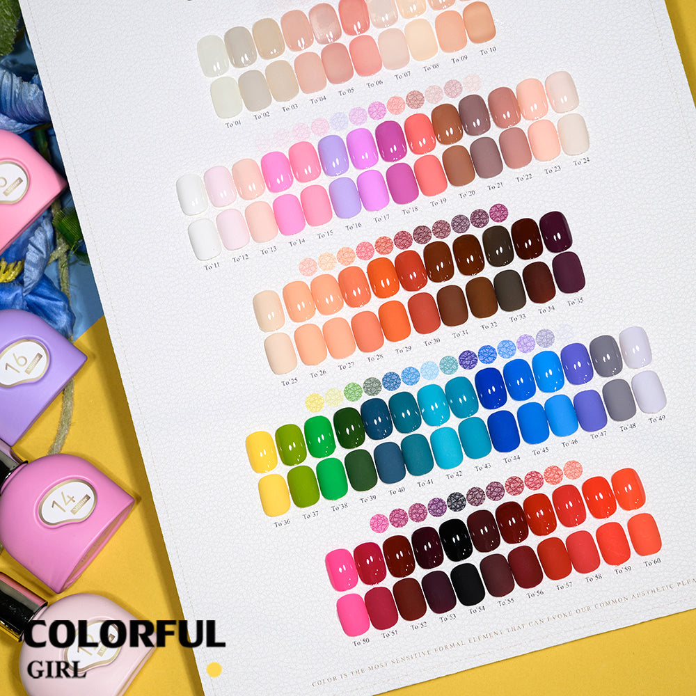 MR Mijiaer 60 สี เซตเจลไซรัป + เจลสีพื้น ครบชุด สำหรับเปิดร้าน แถมฟรีชาร์จสี