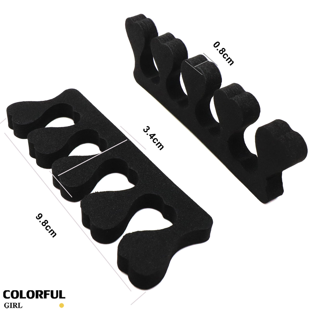 【พร้อมส่ง】ที่คั่นนิ้วเท้าแบบโฟม 10 ชิ้น (5 คู่) ฟองน้ำแยกนิ้วเท้า สำหรับทาเล็บ เพ้นท์เล็บ ทำเล็บเท้า และสปาเท้า นุ่มสบาย มีหลายสีให้เลือก