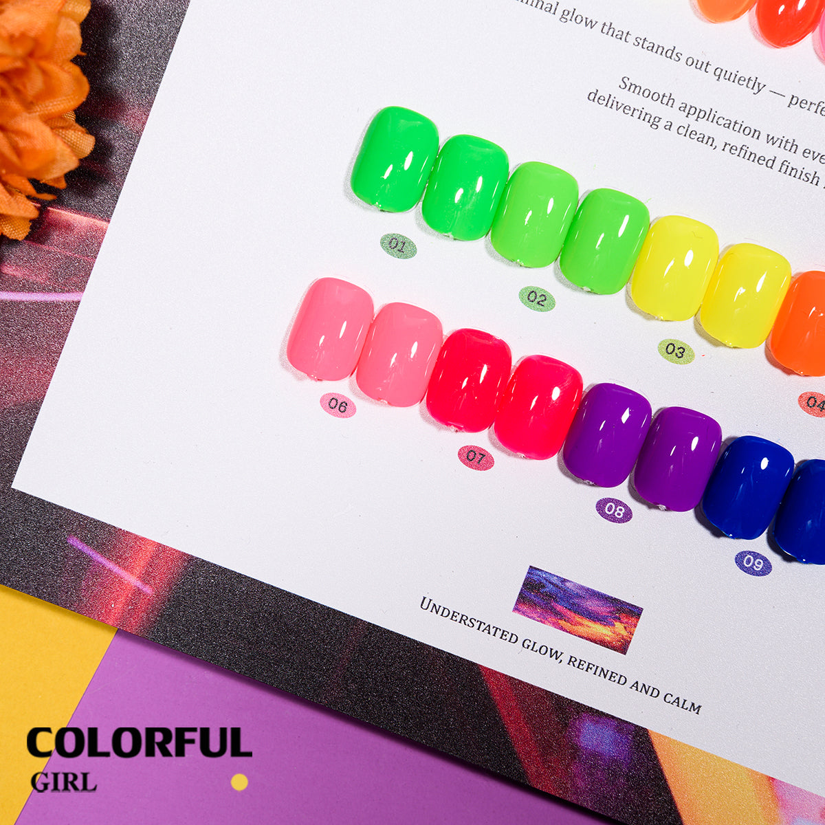 COLORFUL GIRL  Top Coat เรืองแสง｜1 ขวดใช้ได้กับทุกสี｜ ไม่รบกวนสี เลือกได้ 4 สี หนึ่งมือได้ 2 เอฟเฟกต์｜เหมาะสำหรับงานเทศกาลและปาร์ตี้ ✨🌈｜Top Coat เรืองแสง 12 มล.