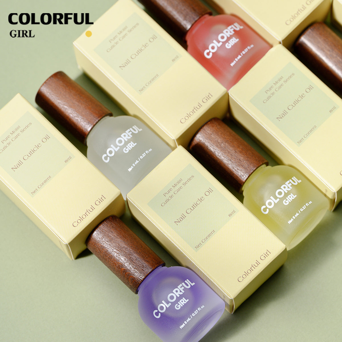 Colorful Cuticle Oil น้ำมันบำรุงเล็บ น้ำมันบำรุงจมูกเล็บ  เพิ่มความชุ่มชื้น ขนาด  8ml กลิ่น แอปเปิ้ล เบอร์รี่ มะลิ พีช กุหลาบ ออสแมนตัส