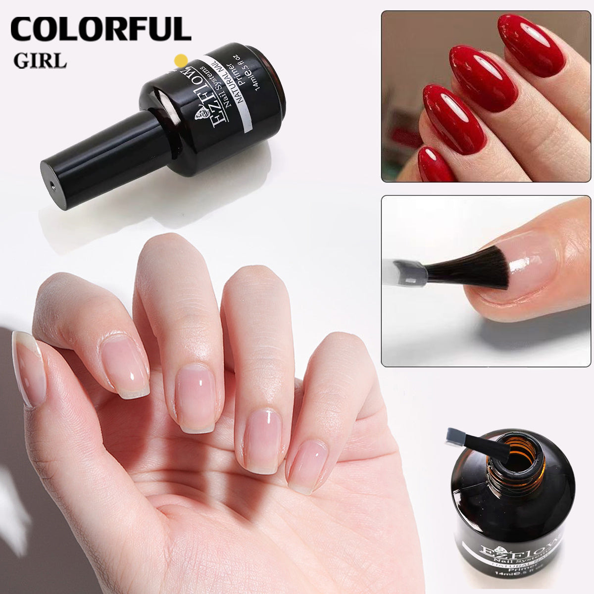 Ezflow Primer ไพรเมอร์ ไล่ความชื้น กันเชื้อรา บำรุงรักษาหน้าเล็บ 14ml