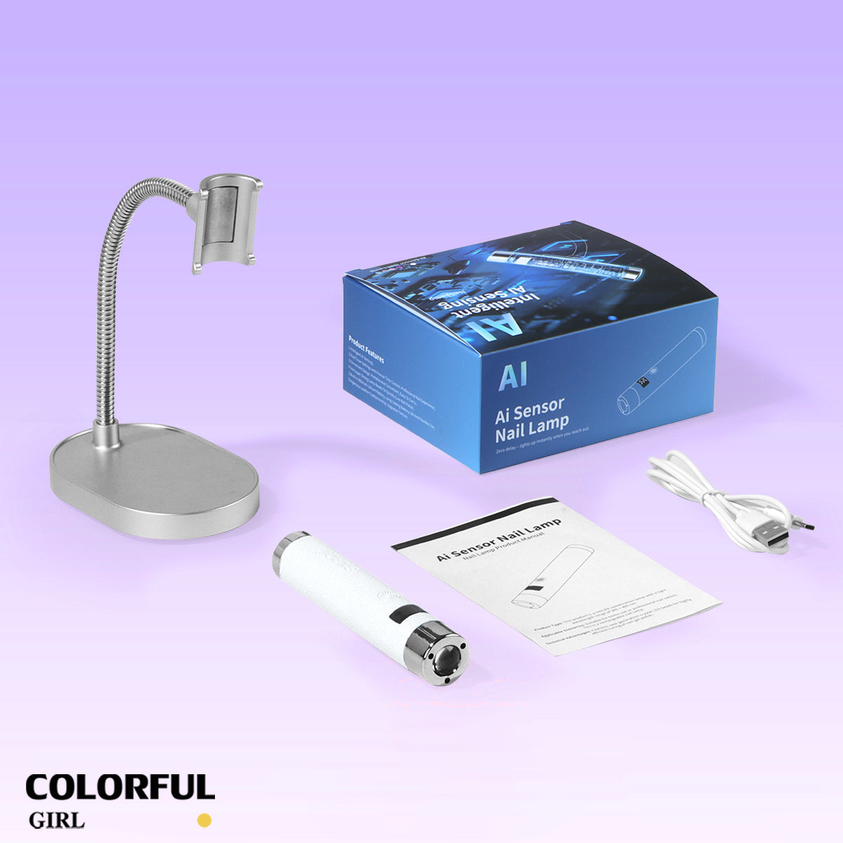 SNRQI G1| ไฟฉายล็อคอะไหล่ และสีเจล | แบต 800mAh · ตั้งเวลา 30/60 วินาที · ขนาดเล็ก พกพาง่าย · ใช้งานสะดวก ไม่เปลืองพื้นที่