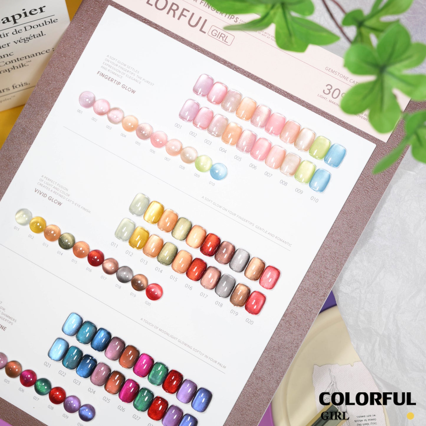 【พร้อมส่ง】COLORFUL GIRL เจลแคทอาย 30 สี ✨ เนื้อซาติน + ลูกแก้ว วิ้งเล่นแสง สีชัด ติดทน เงาสวยหรู ฟีลอัญมณี เหมาะสำหรับร้านทำเล็บ ฟรีชาร์ตสี Cat Eye 30 สี (ทามาแล้ว พร้อมใช้งาน) 💅