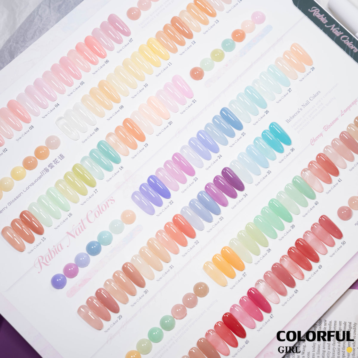 พร้อมส่ง มาใหม่ สีเจลไซรัป Rabia 50 สี เนื้อเจลใสฉ่ำ สีสวยโปร่งแสง ทาได้เพ้นท์ได้ เม็ดสีสม่ำเสมอ เหมาะสำหรับเปิดร้าน ชุดสีเจลไซรัป สินค้าขายดี พร้อมชาร์ตสีสำเร็จรูป