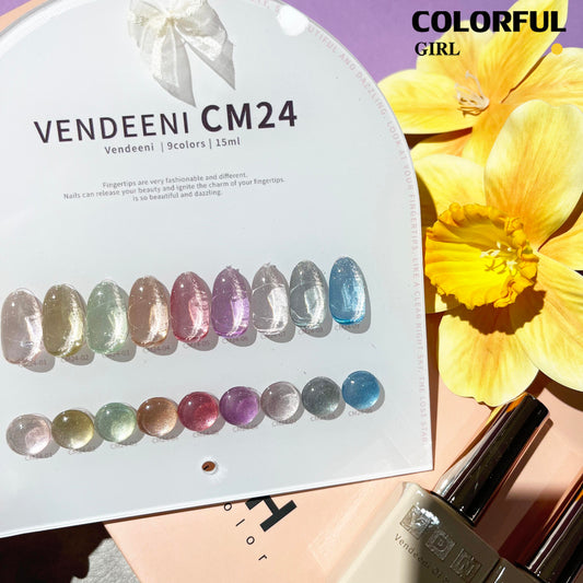 พร้อมส่งในไทย สีเจลทาเล็บแคทอาย《 VENDEENI VDN-CM34》9สี  สีลูกแก้วแคทอาย สีลูกแก้ว ส่งไว! แถม ชาร์ทสี✨